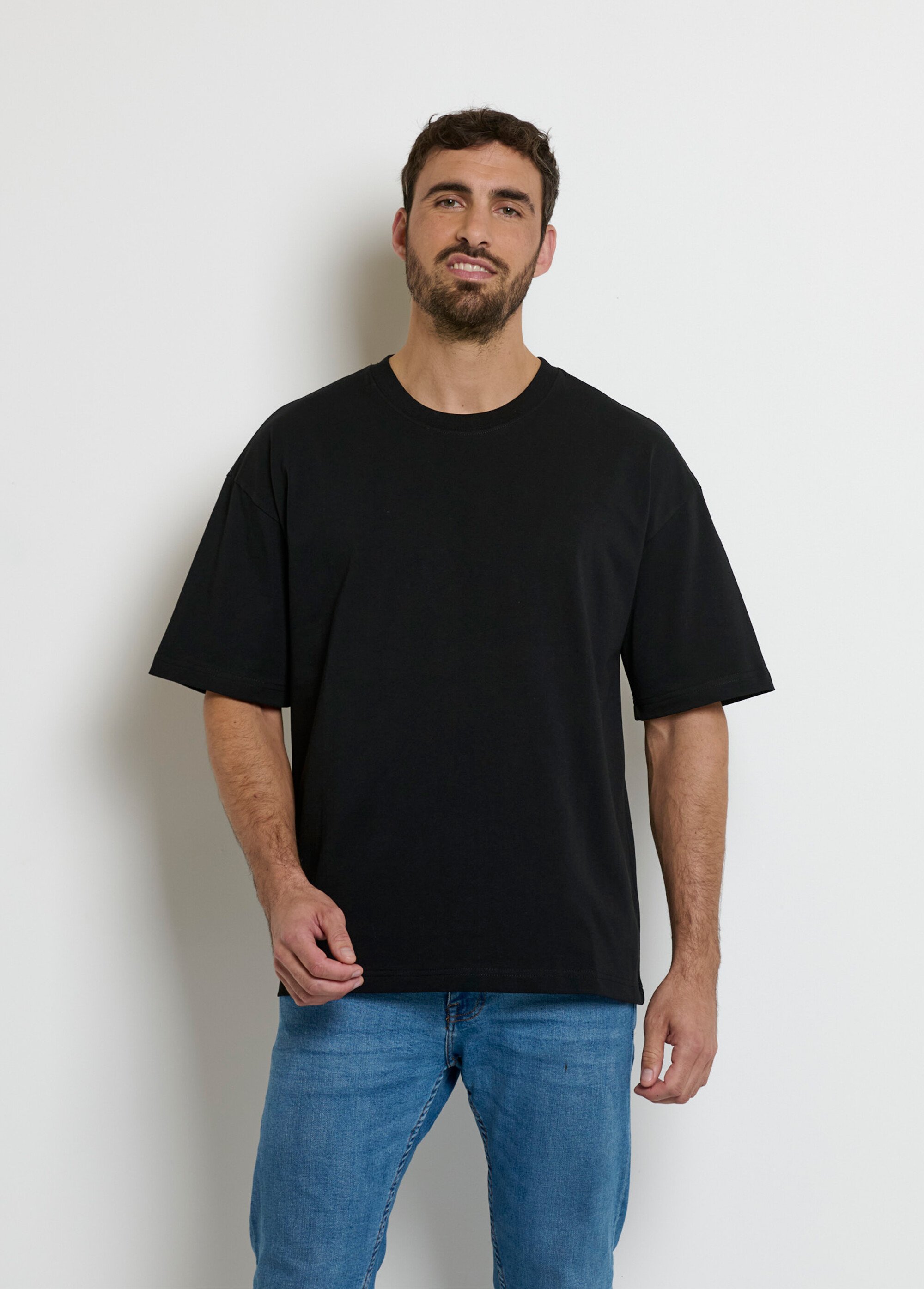T-shirt homme col rond manches courtes