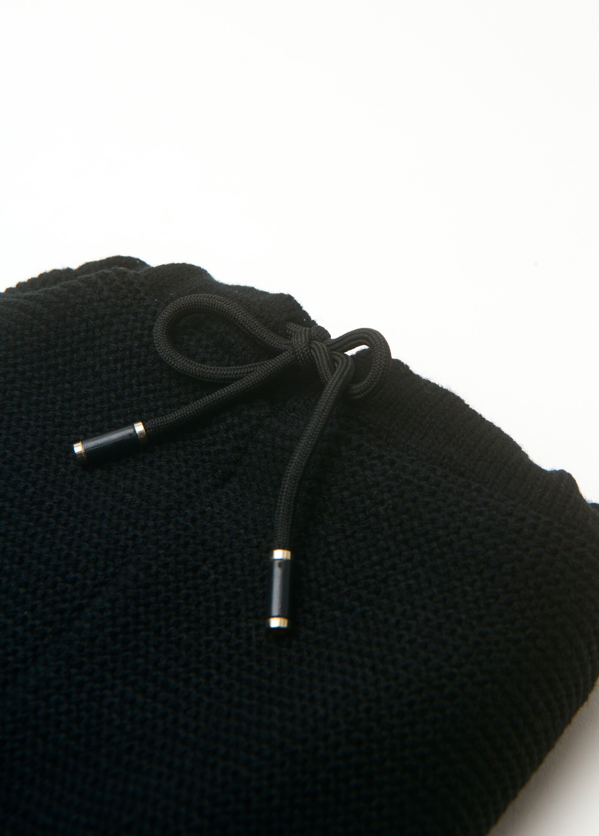 Tour de cou maille et polaire type snood Homme Noir NESCOL DE3