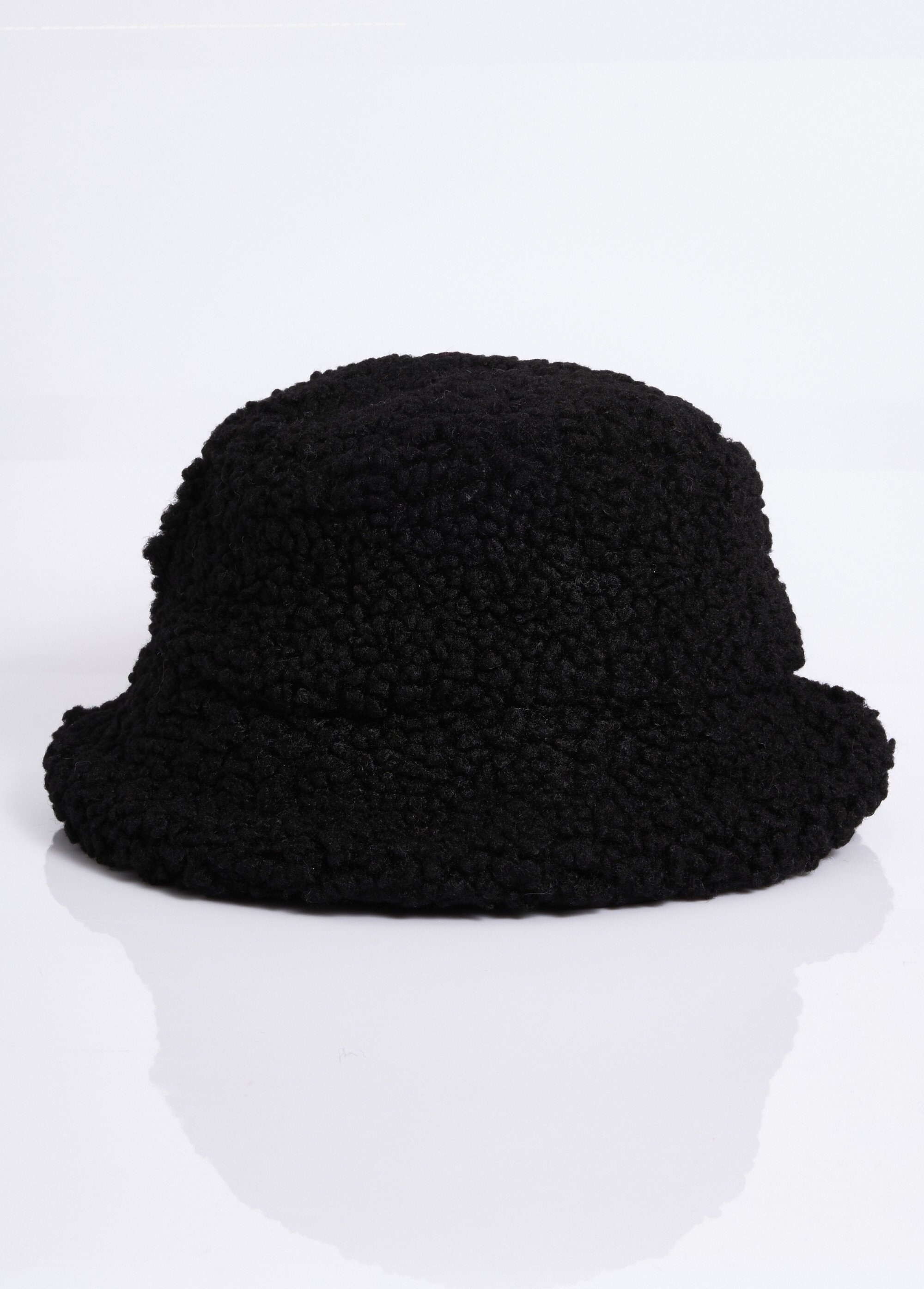 Bob réversible maille bouclette/matelassé Femme Noir NES180LHW2303 DE1