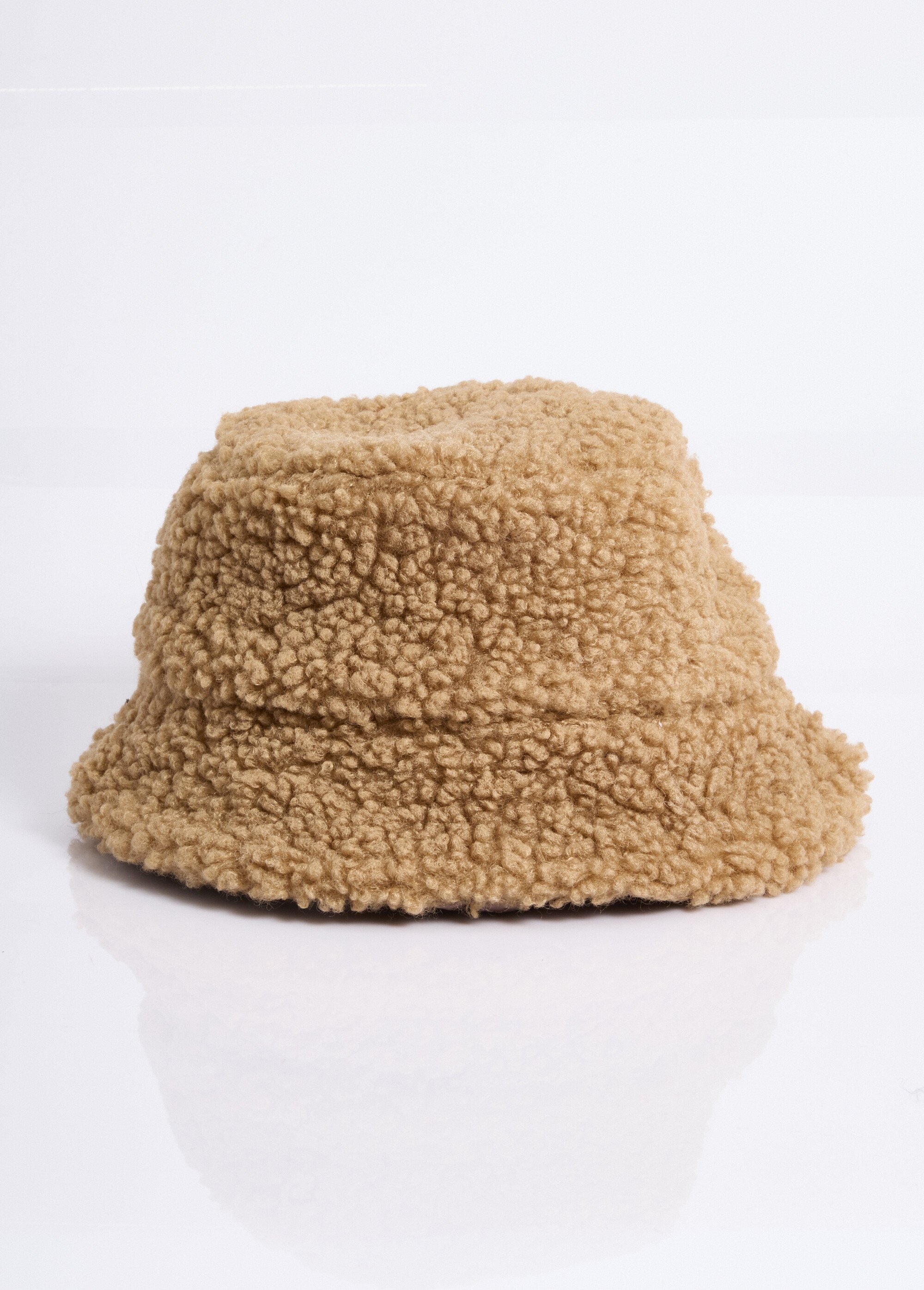 Bob réversible maille bouclette/matelassé Femme Beige NES180LHW2303 DE1