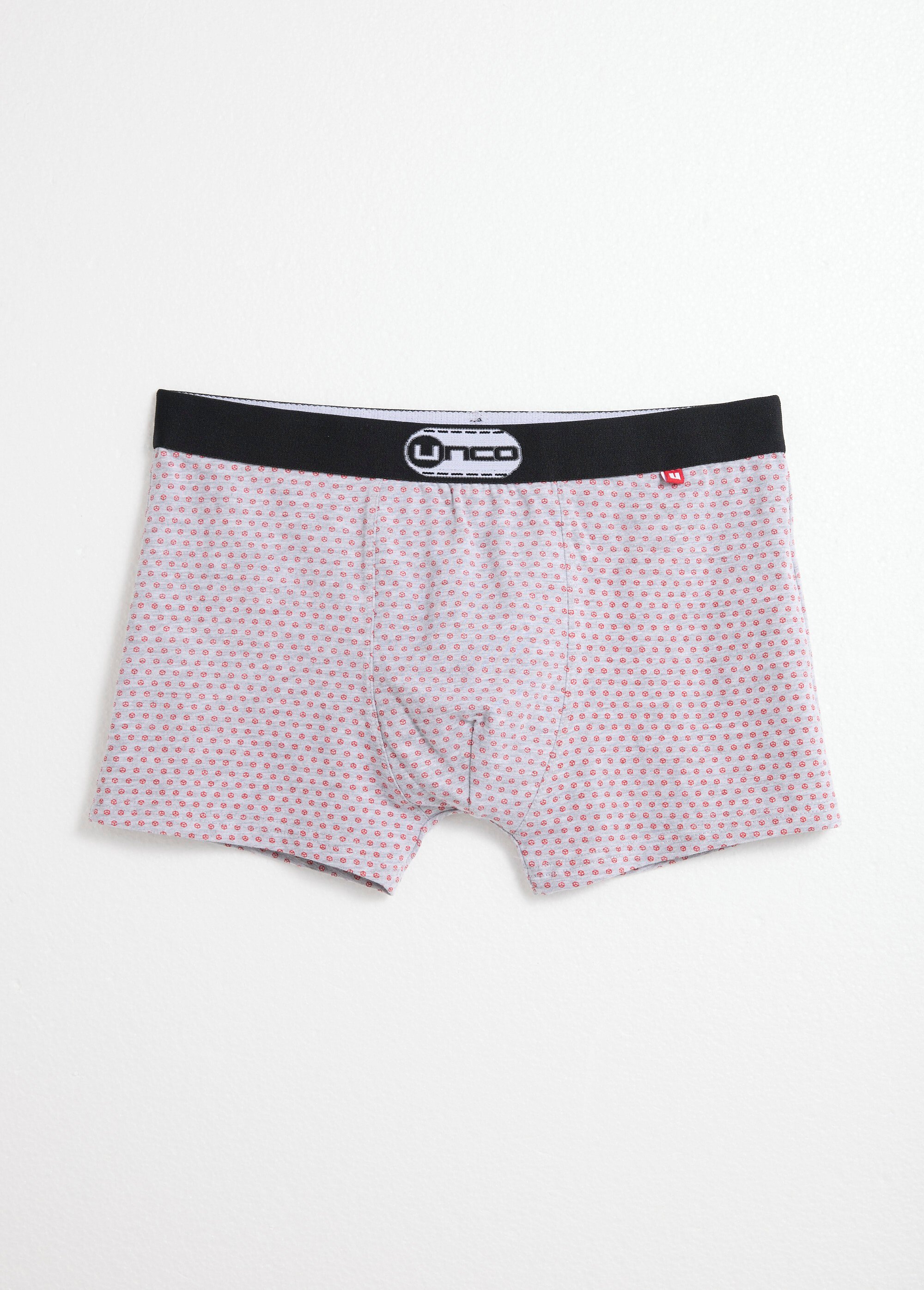 Boxers assortis uni et petits motifs