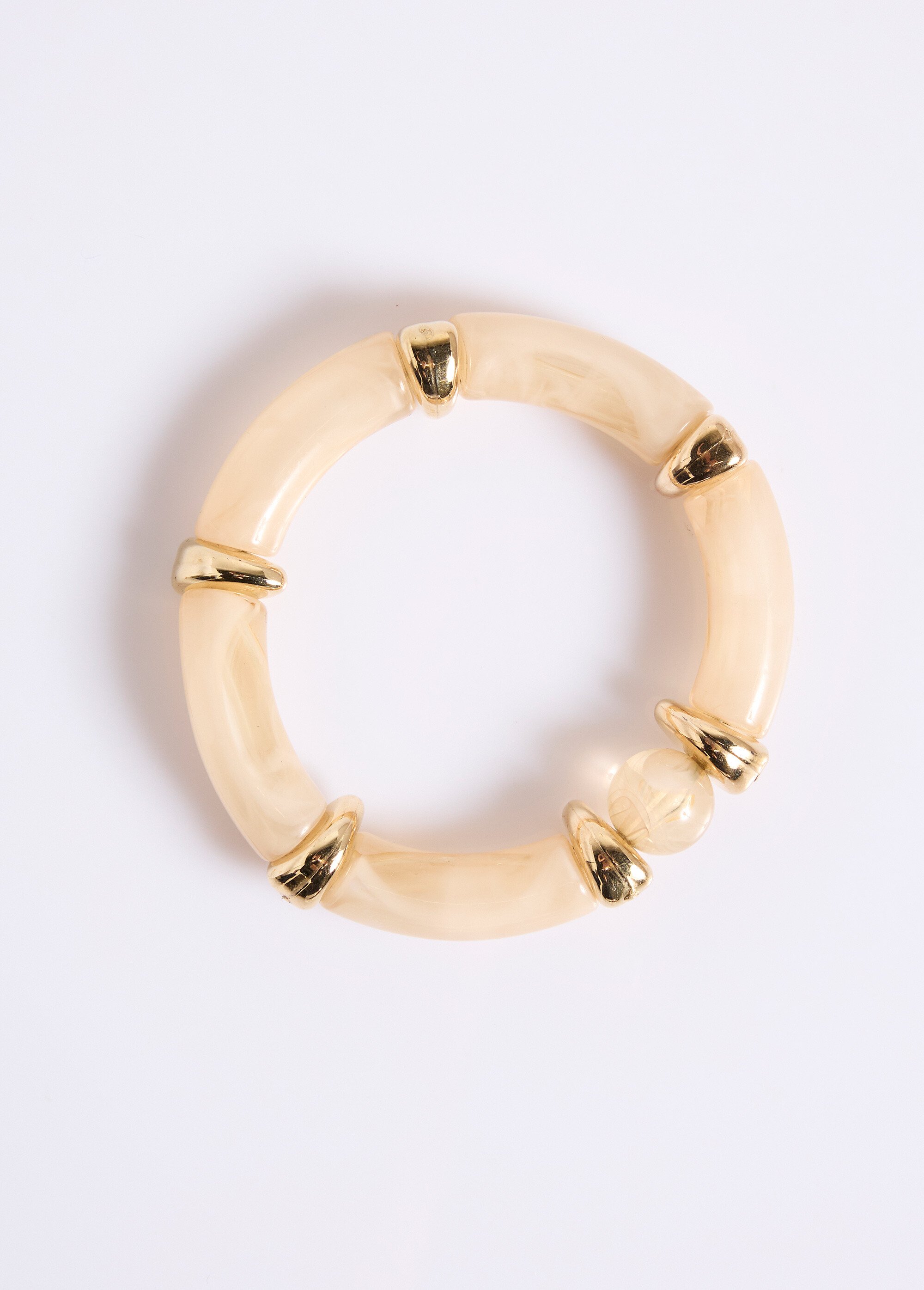 Bracelet tubes résine élastiqué