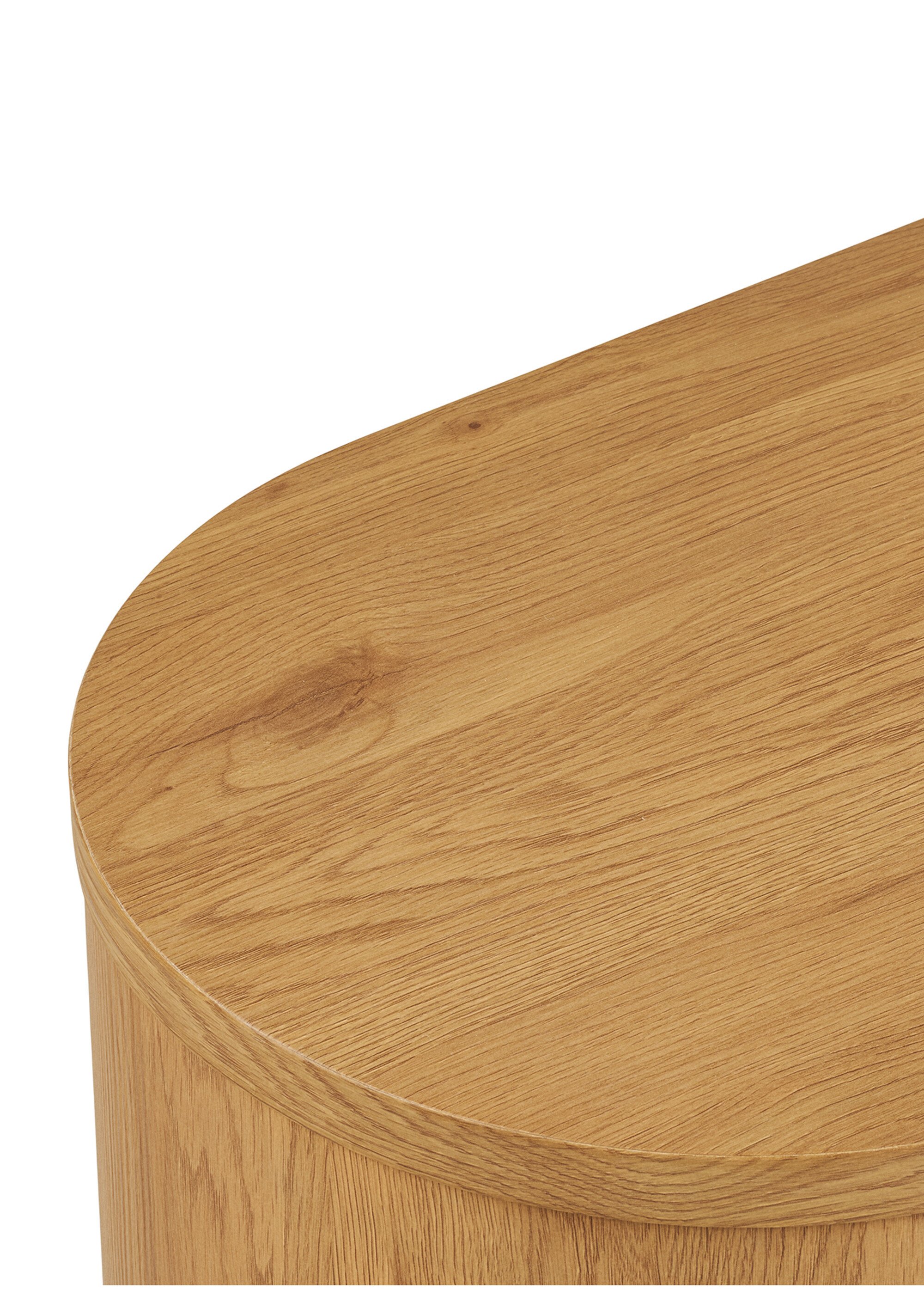 Console en bois pieds demi cercle, clair BEIGE HN-2301081 DE2