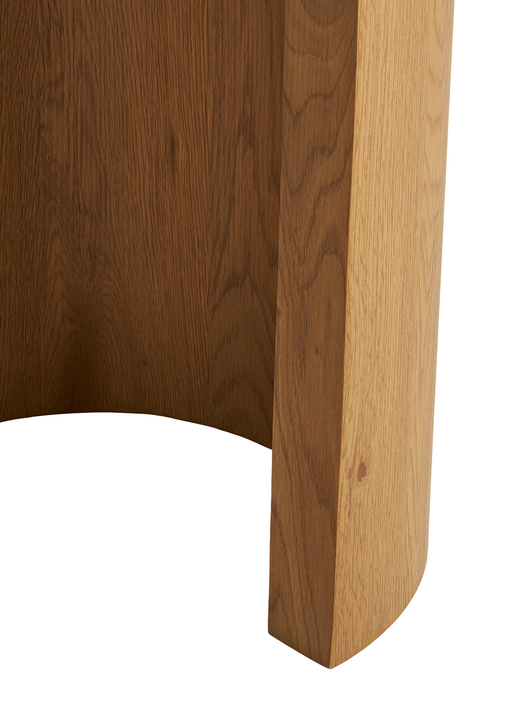 Console en bois pieds demi cercle, clair BEIGE HN-2301081 DE3