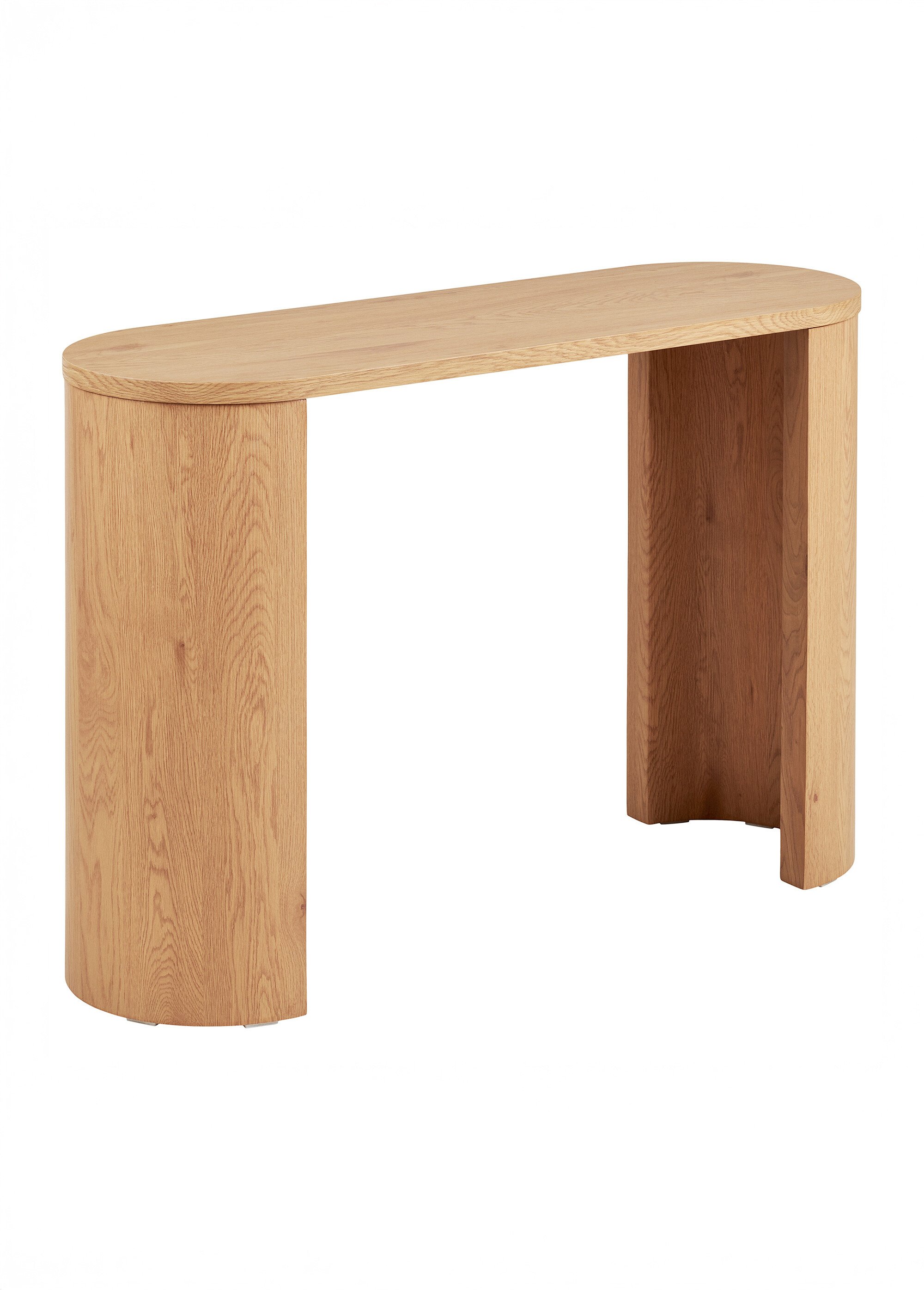 Console en bois pieds demi cercle, clair