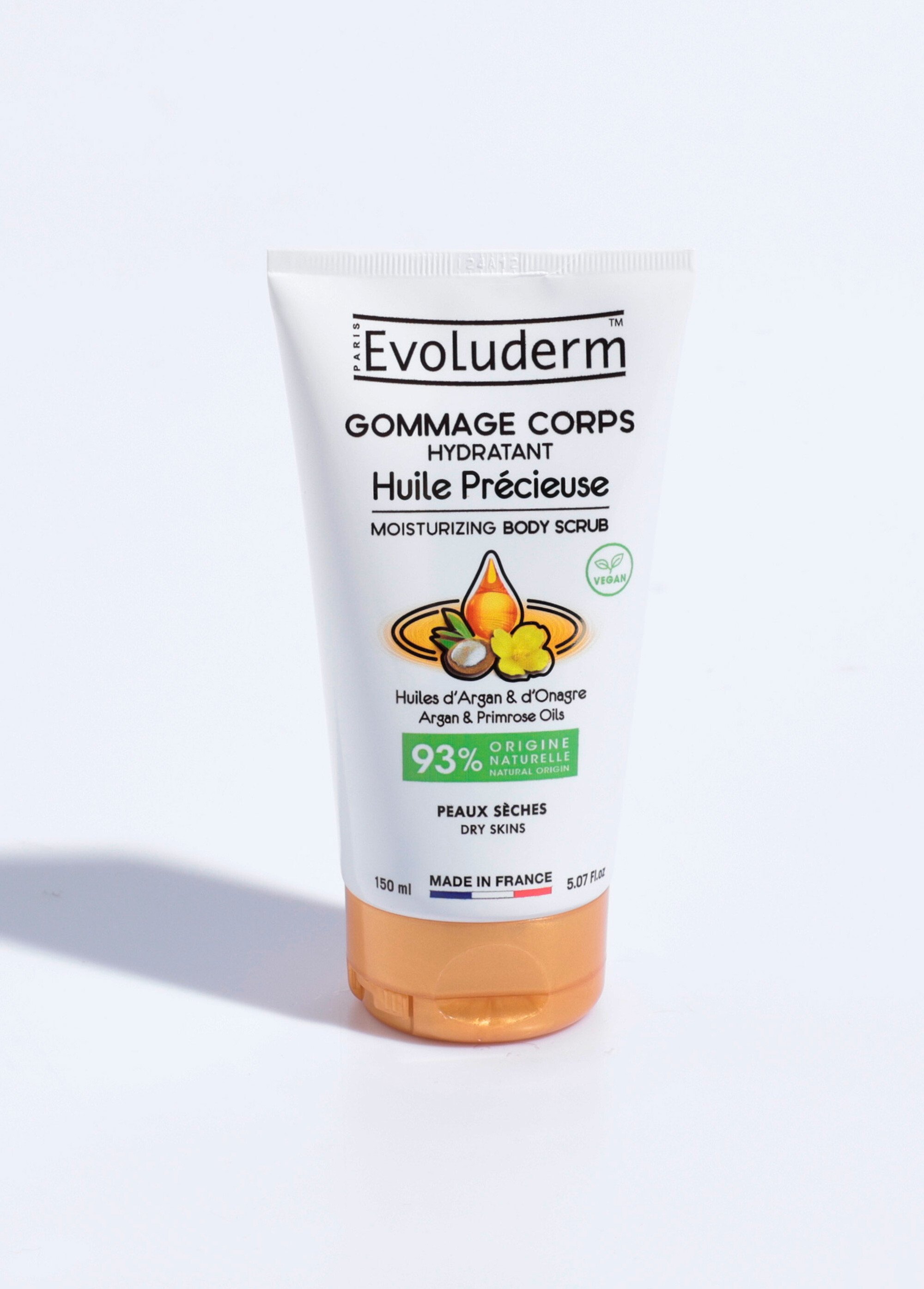 Gommage corps huiles argan et onagre