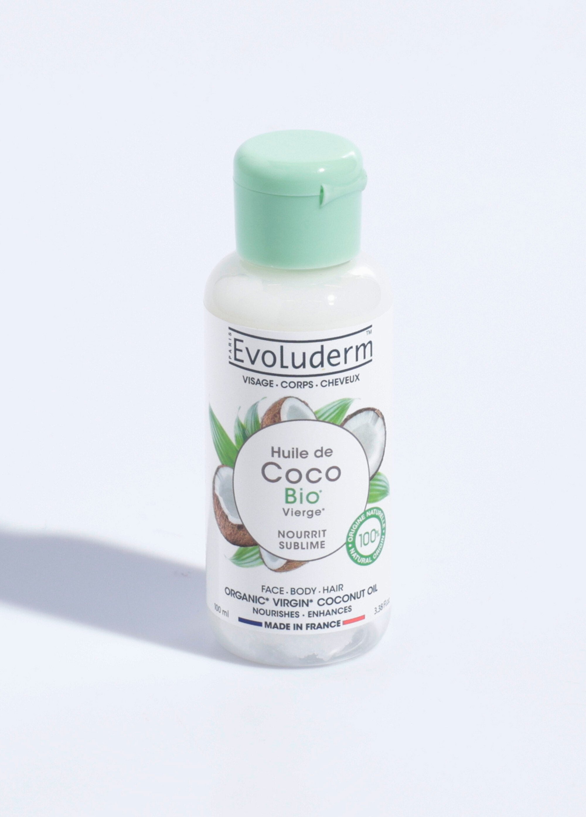 Huile de coco BIO vierge et végane Blanc EVO20406 FA1