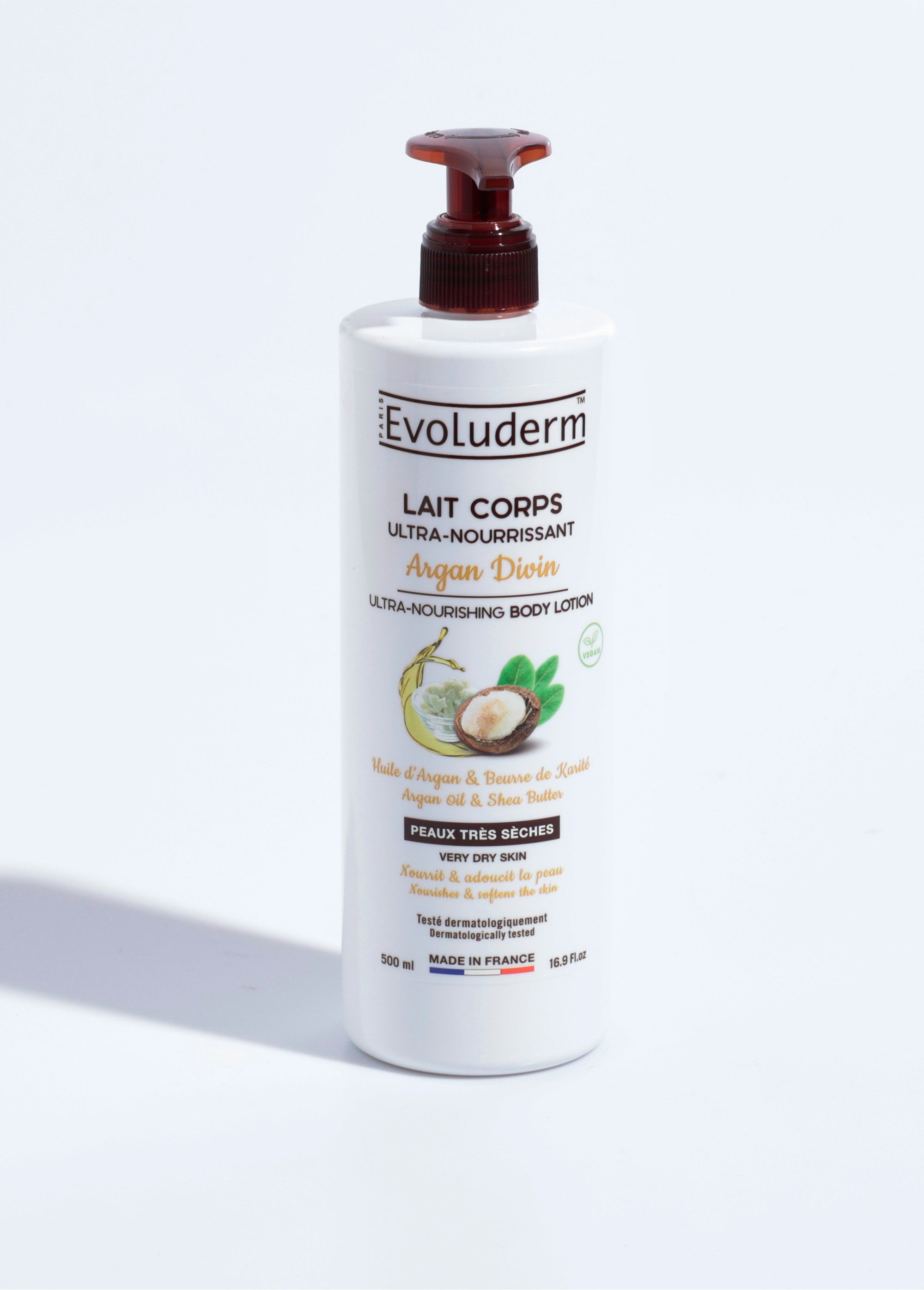 Lait corps nourrissant argan et karité Blanc EVO17303 FA1
