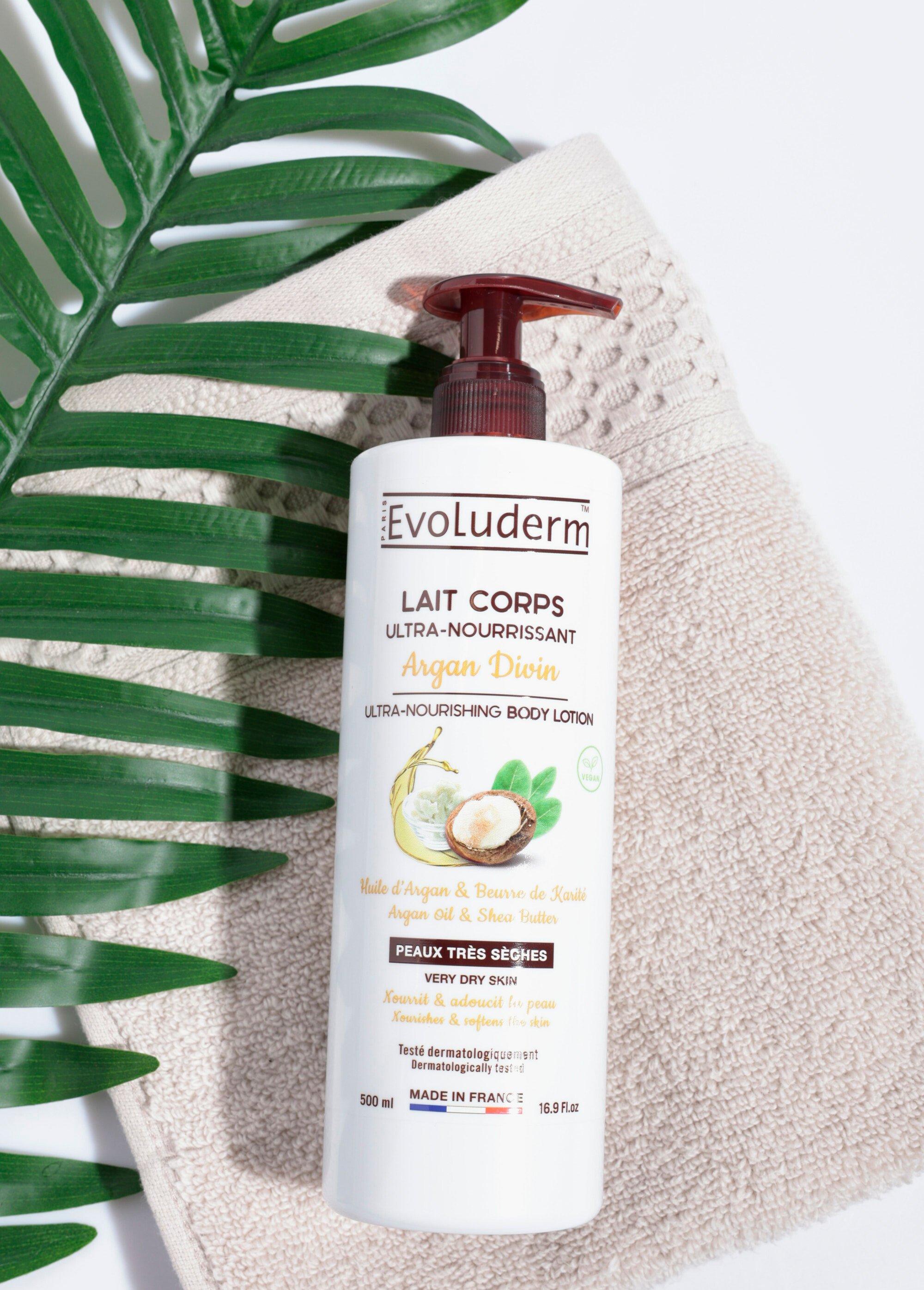 Lait corps nourrissant argan et karité Blanc EVO17303 SF1