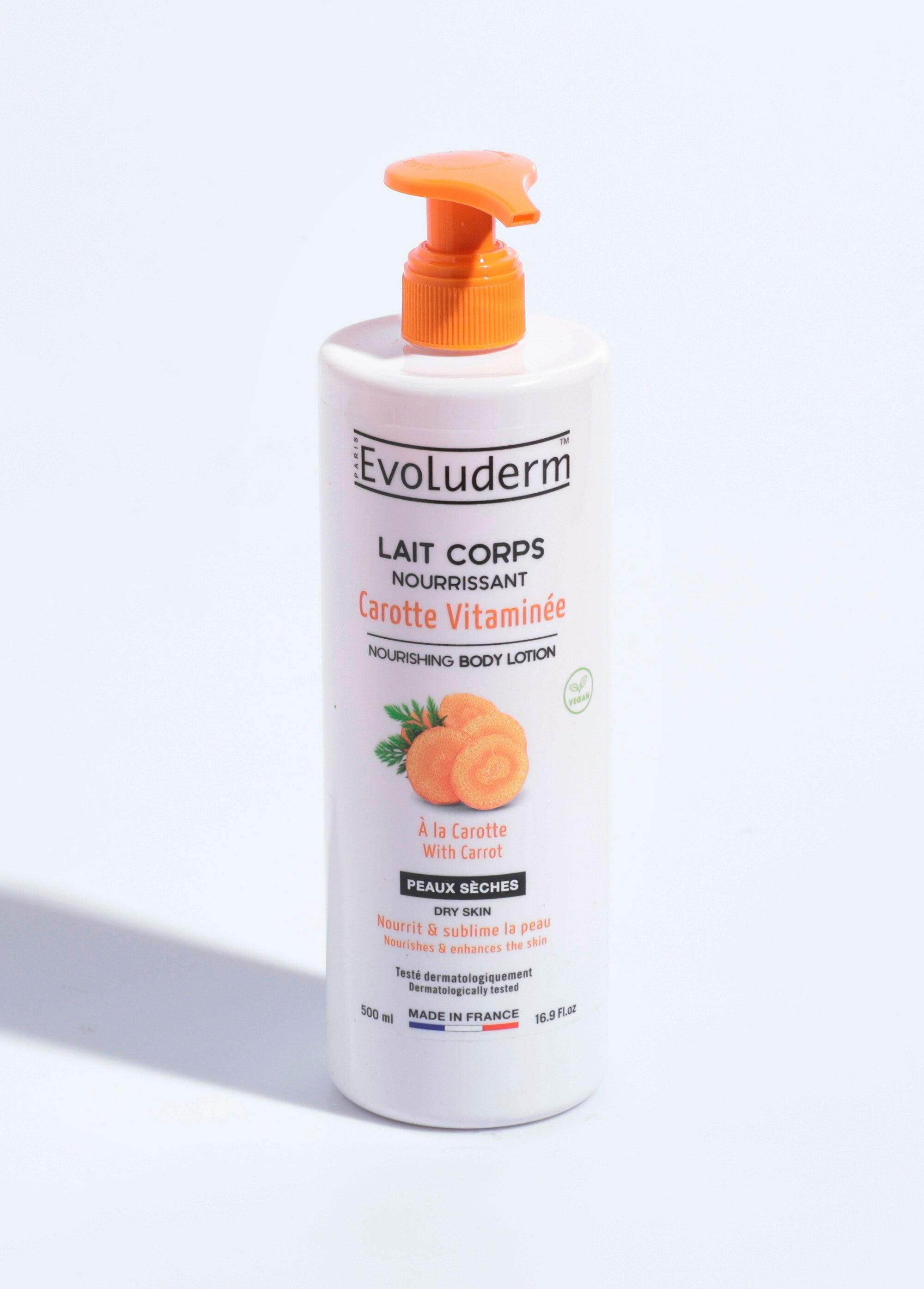 Lait corps nourrissant carotte bonne mine