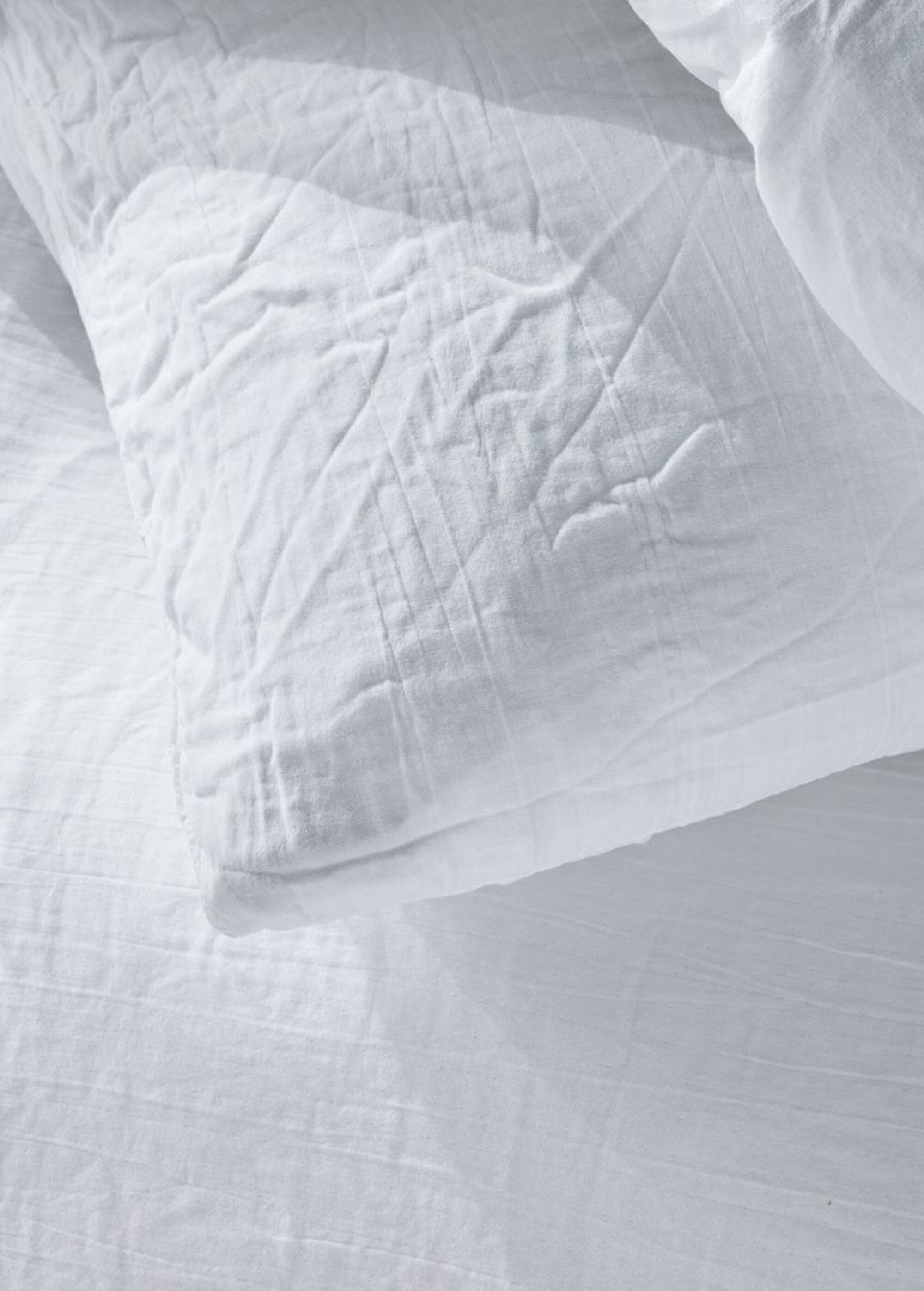 Parure gaze de coton uni, 240 x 220cm