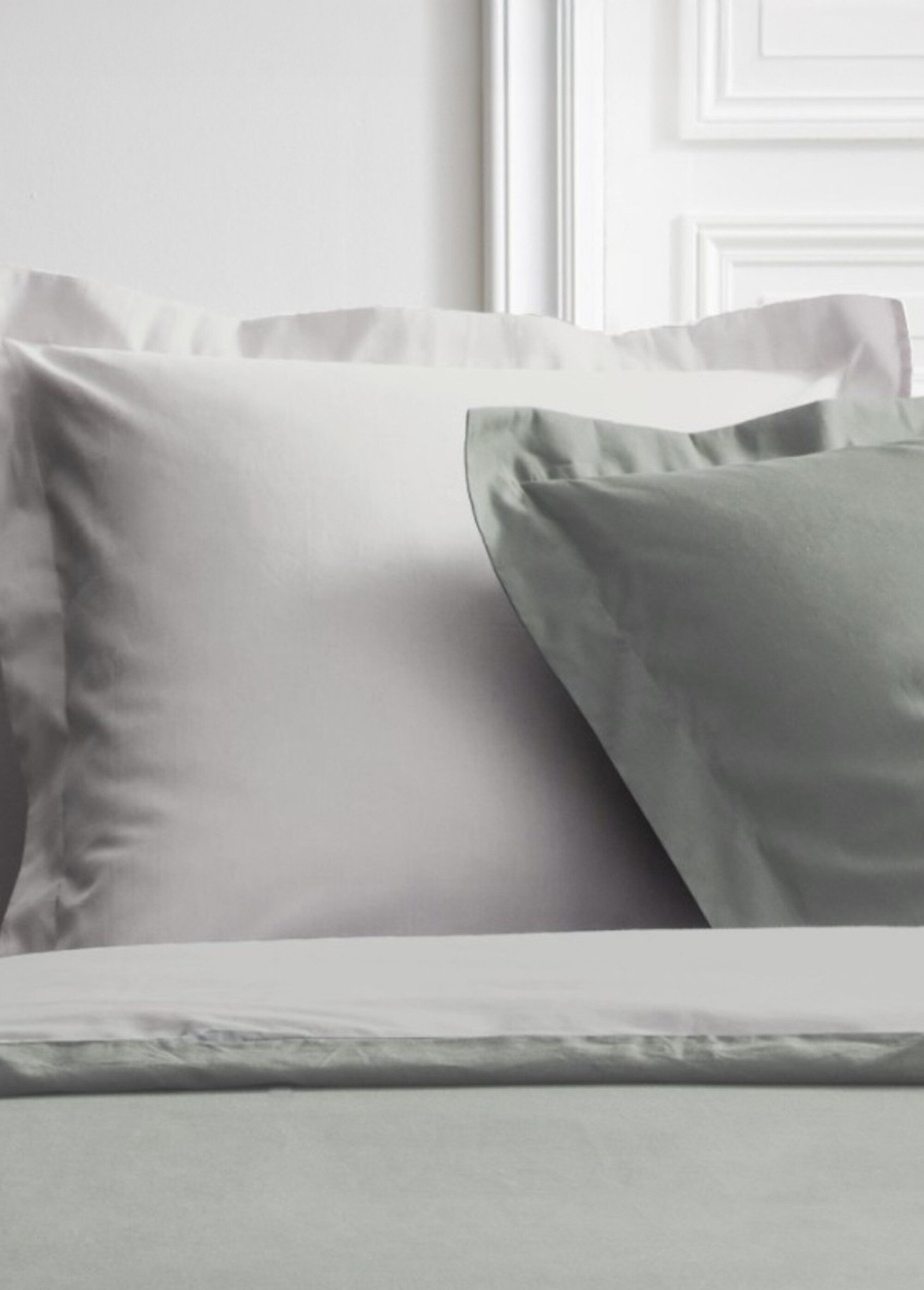 Parure percale de coton, 240 x 220cm Beige ML-PERCAL124388 DE1