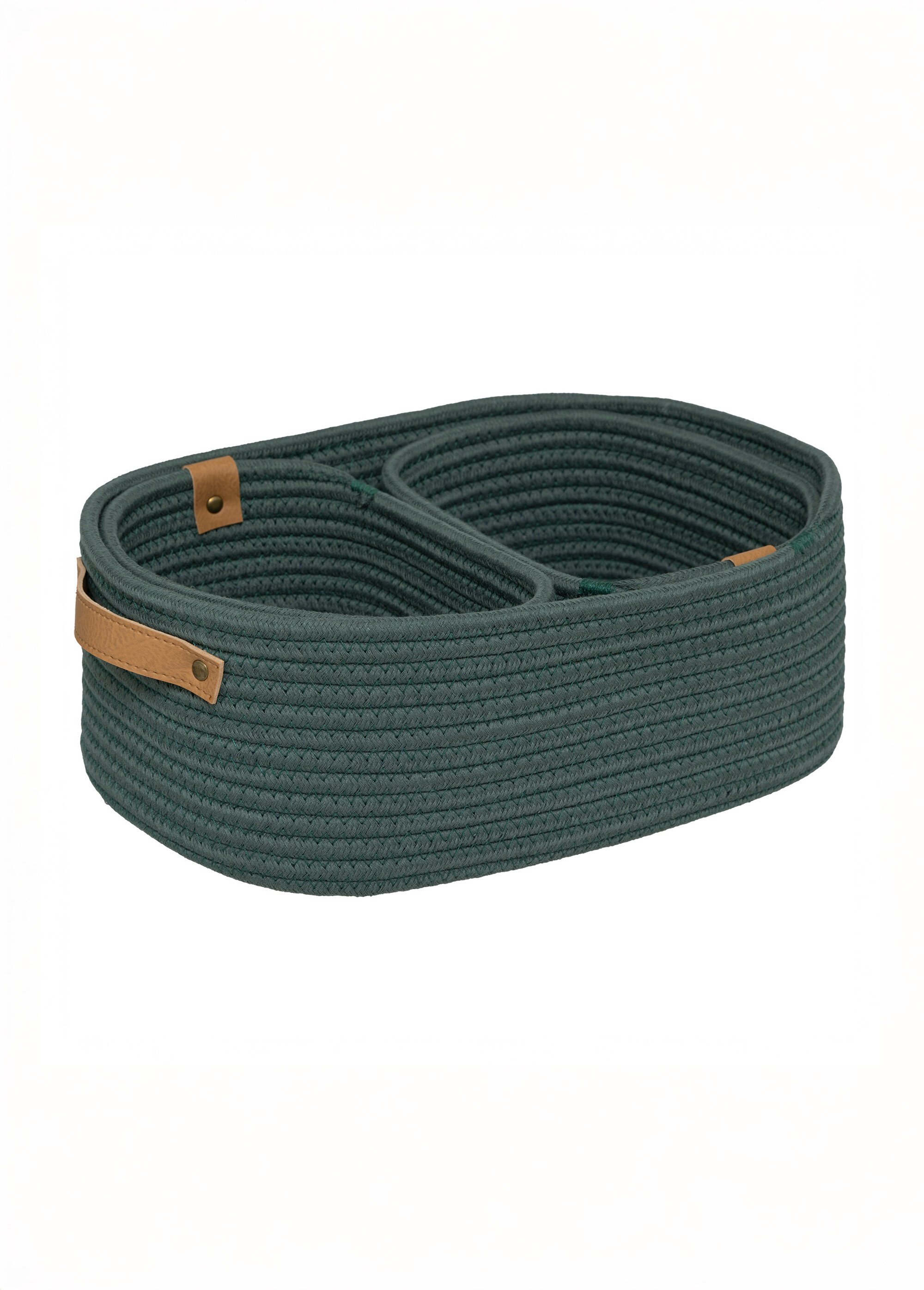 Set de 3 paniers tressés corde assortis