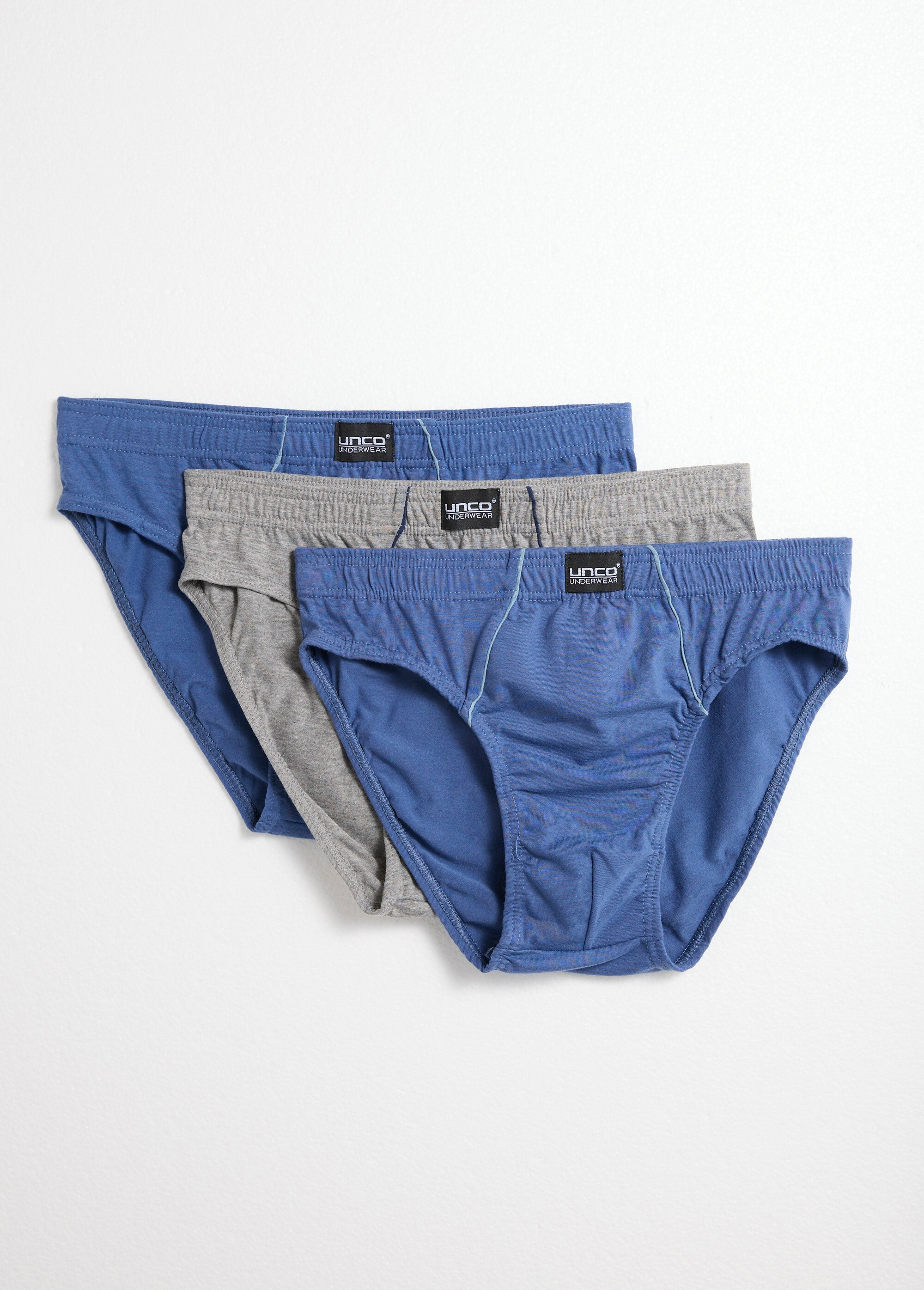 Slips coton taille élastiquée, essentiels Homme Bleu BEN2002338S FA1