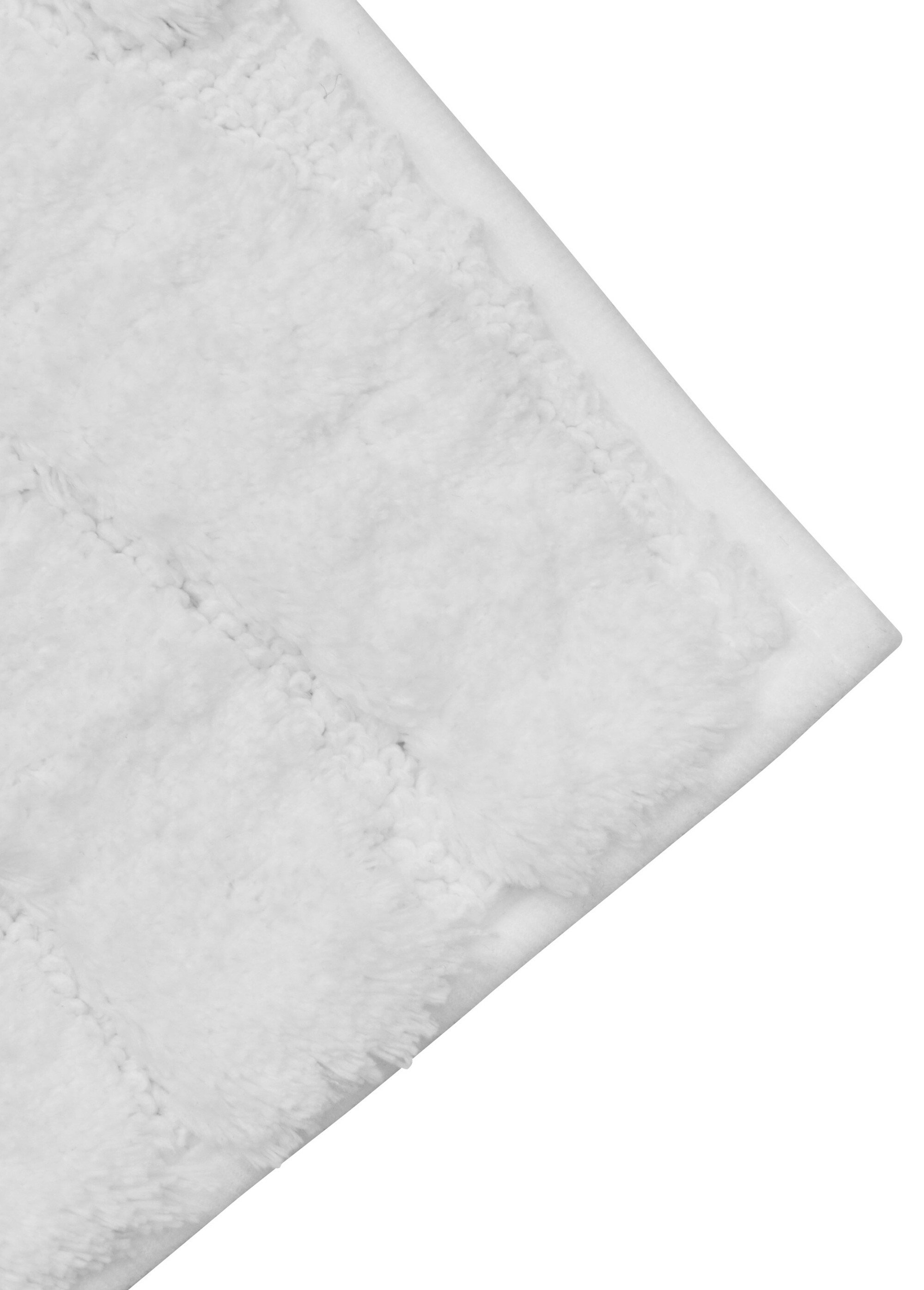 Tapis de bain épais jacquard texturé Blanc JJA-214727 DE1