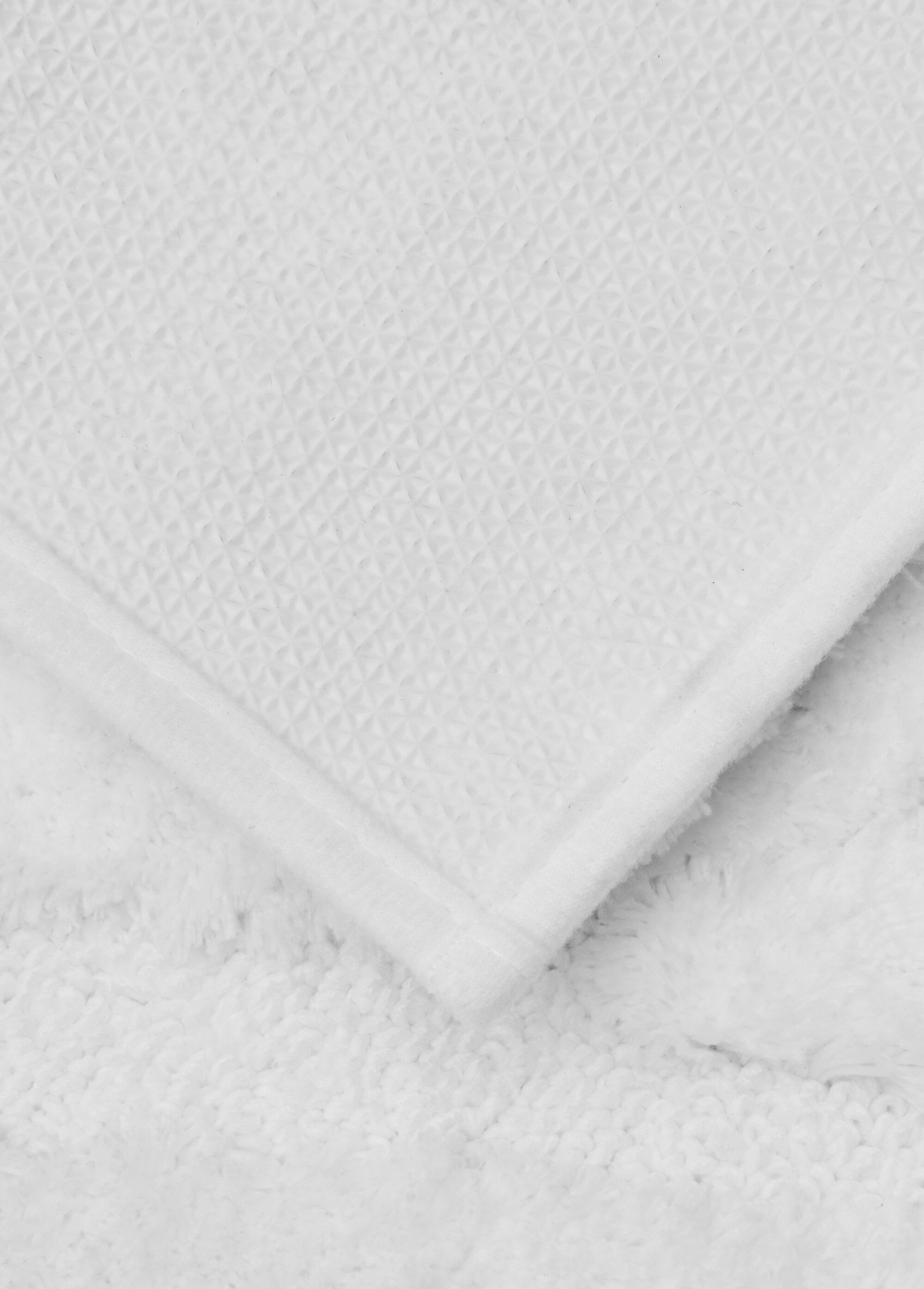 Tapis de bain épais jacquard texturé Blanc JJA-214727 DE2