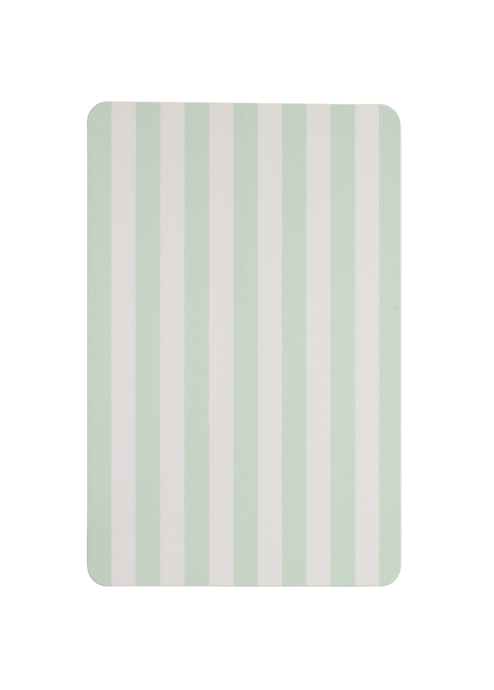 Tapis de bain rayé en diatomite Vert JJA-220352 FA1