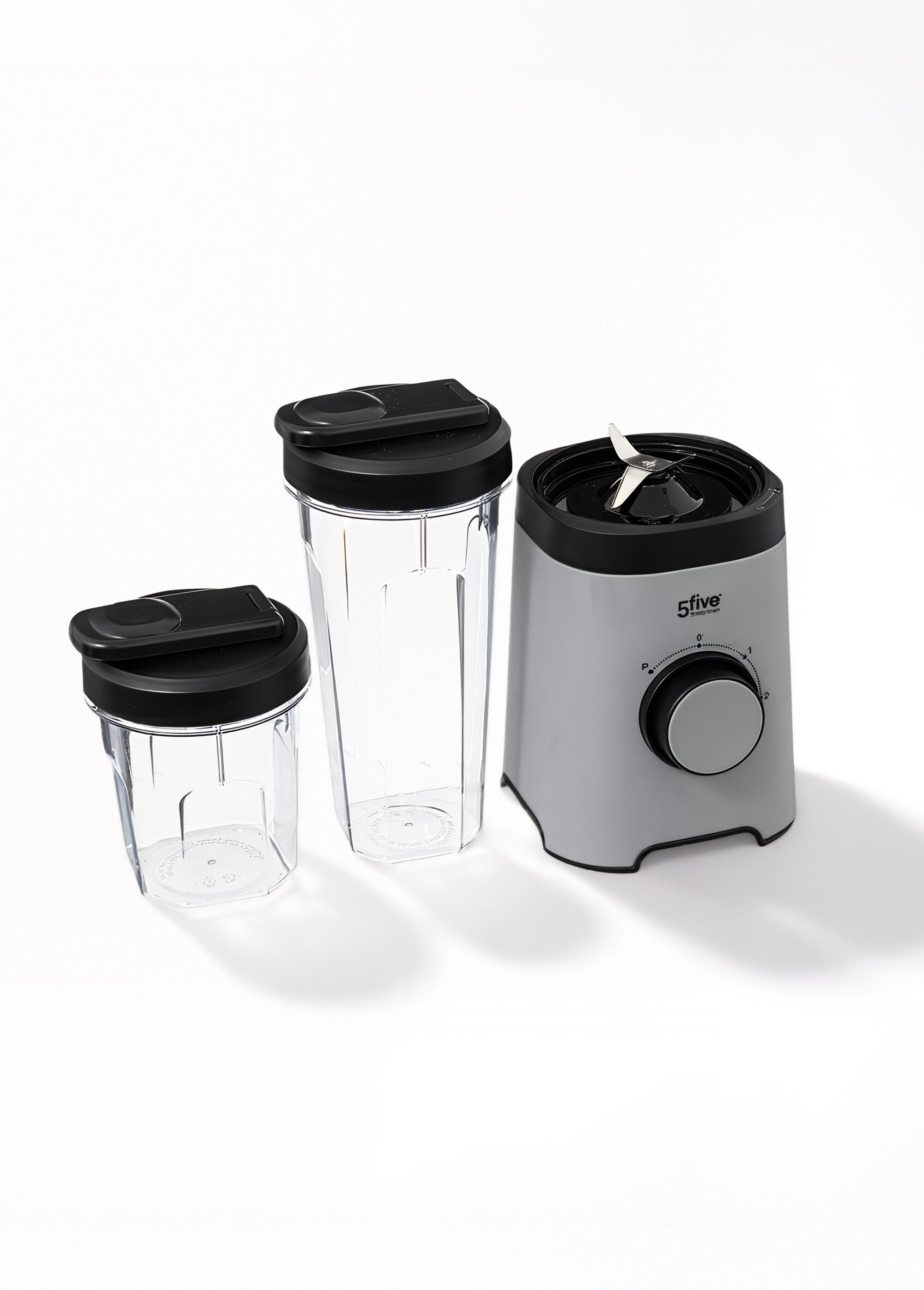 Blender + 2 contenants 300ml / 600ml Gris JJA-204623 FA1