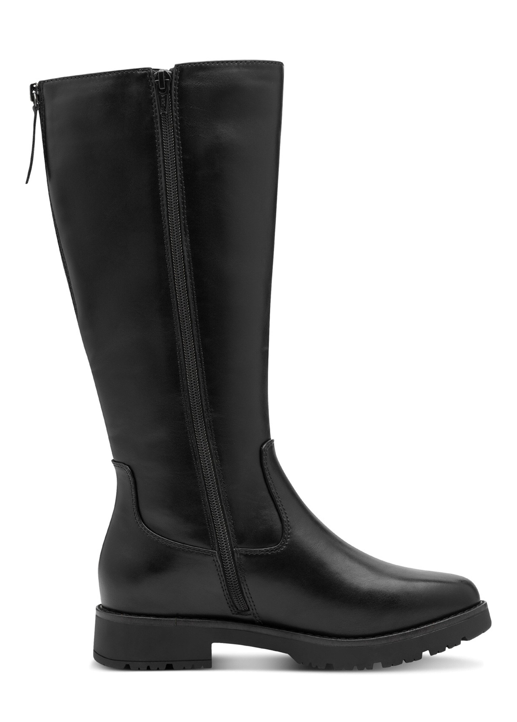 Bottes hautes plates semelle antidérapante Femme Noir JAN82556443 DR1