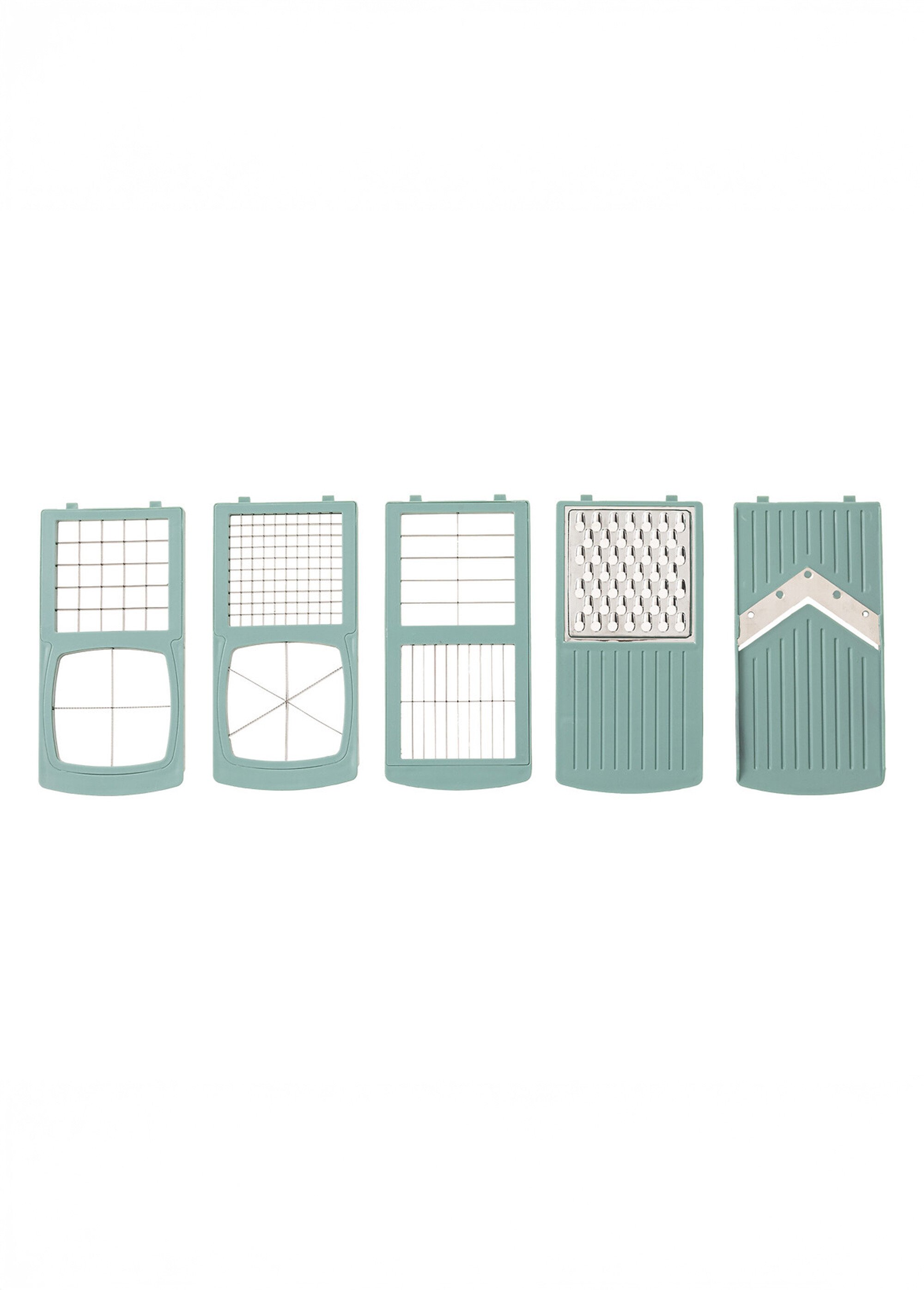 Mandoline acier multi découpes 8 grilles Vert JJA-128790 DE4
