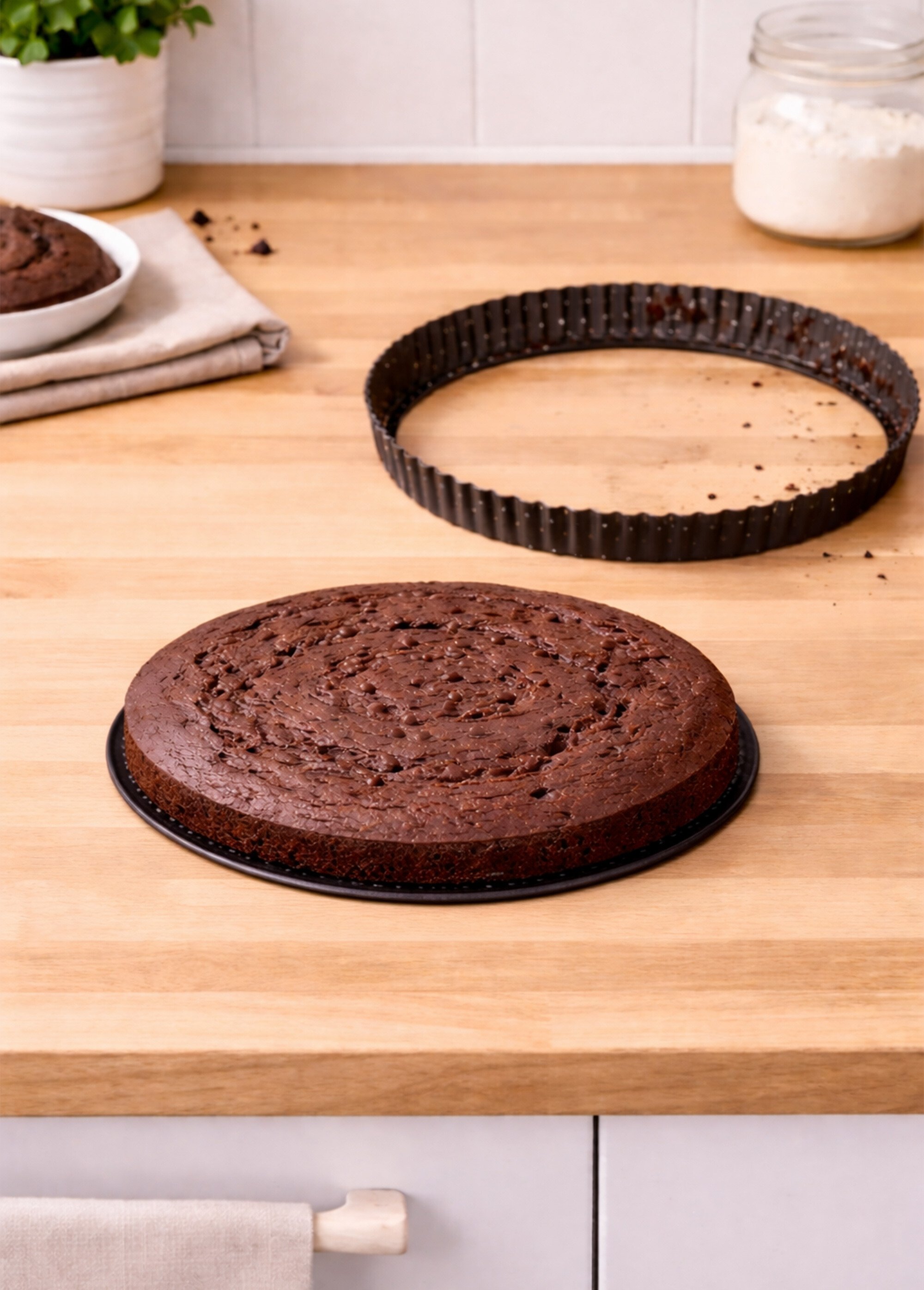 Moule à tarte perforé, fond amovible NOIR JJA-146644 SI1