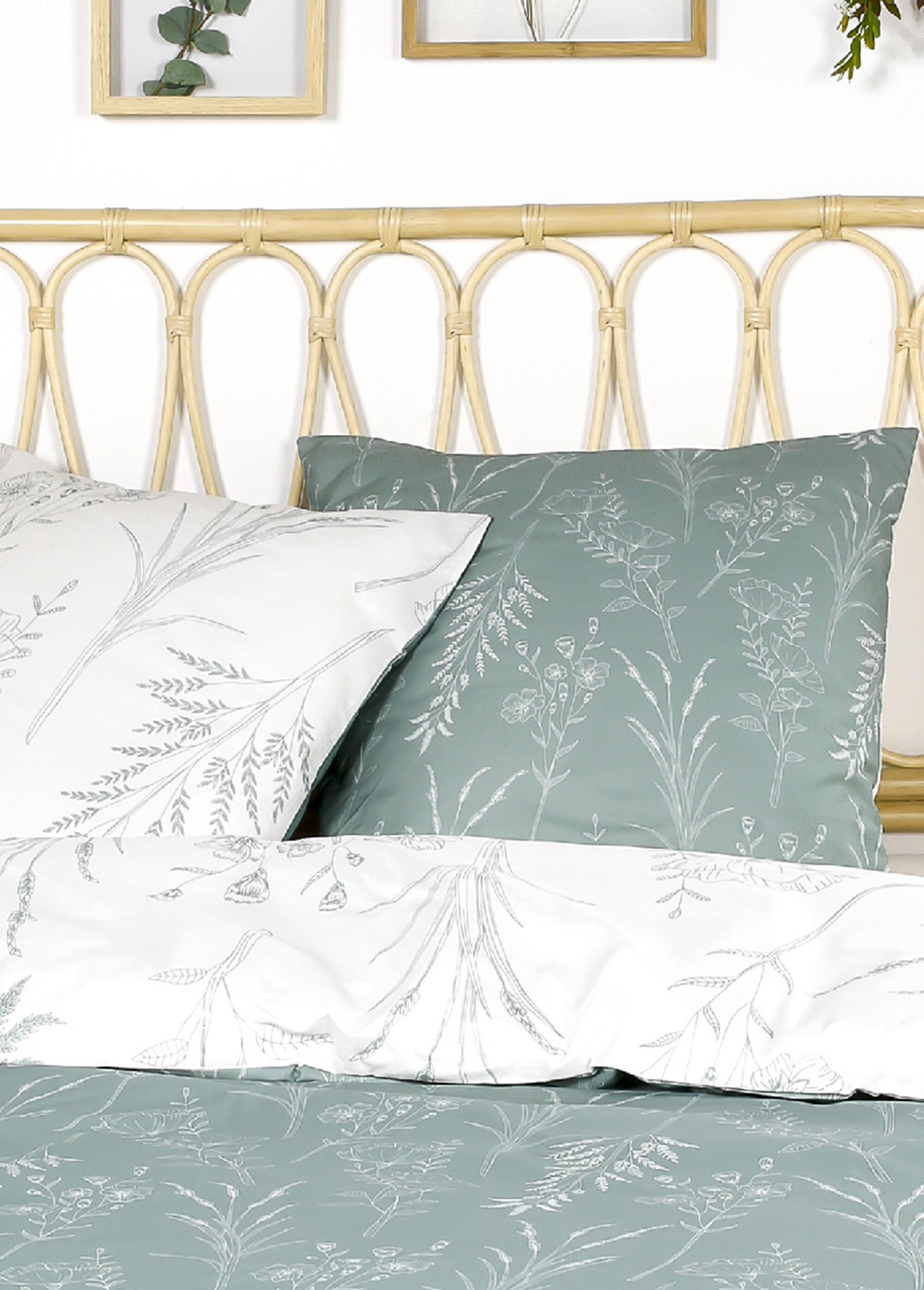 Parure flanelle 240 x 220cm, Fleurettes