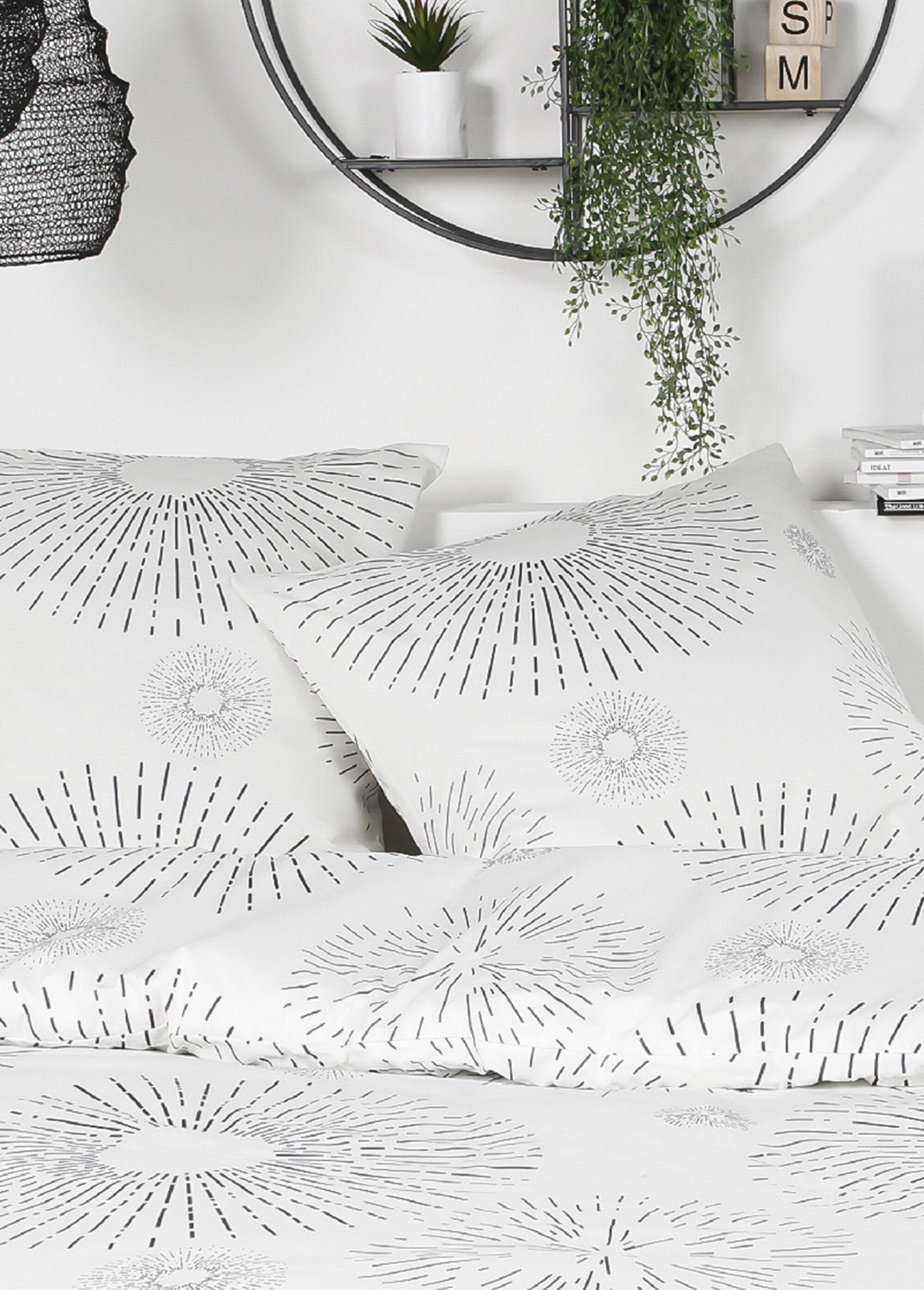 Parure flanelle 240 x 220cm, Rayons Blanc ML-FLAN110023 DE1