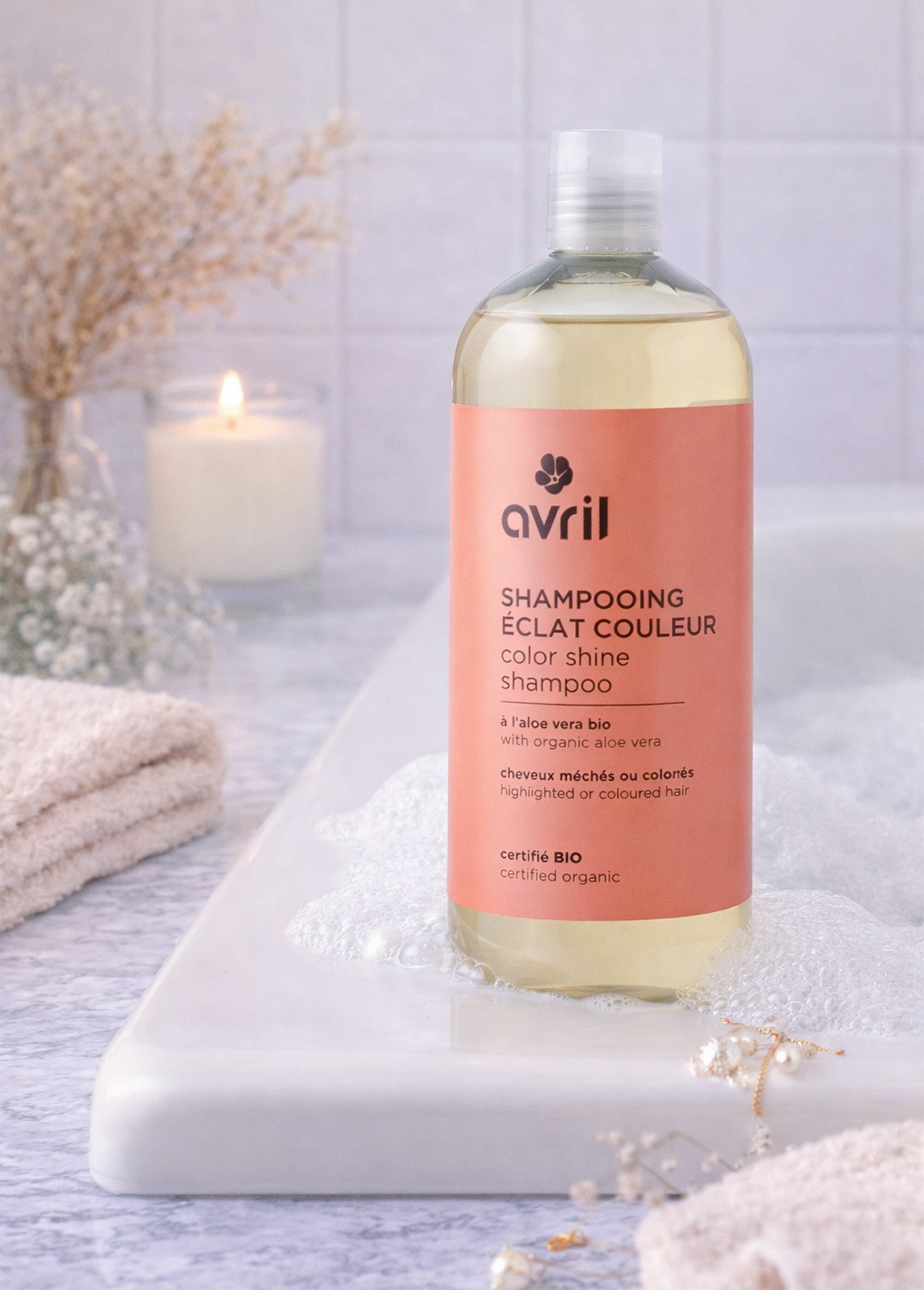 Shampooing Éclat Couleur BIO aloe vera Blanc AV-1602 SI1