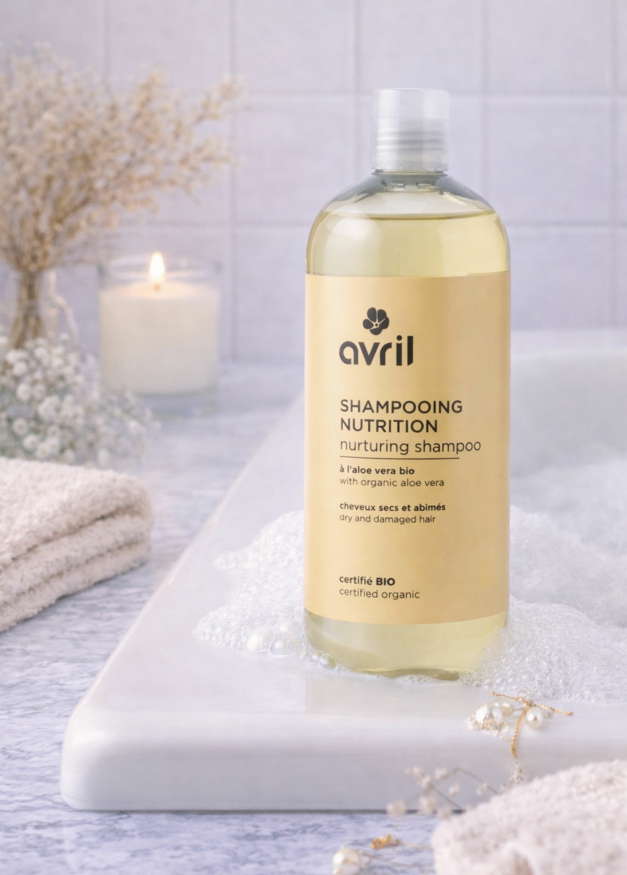 Shampooing nutrition BIO aloe vera Blanc AV-1777 SI1