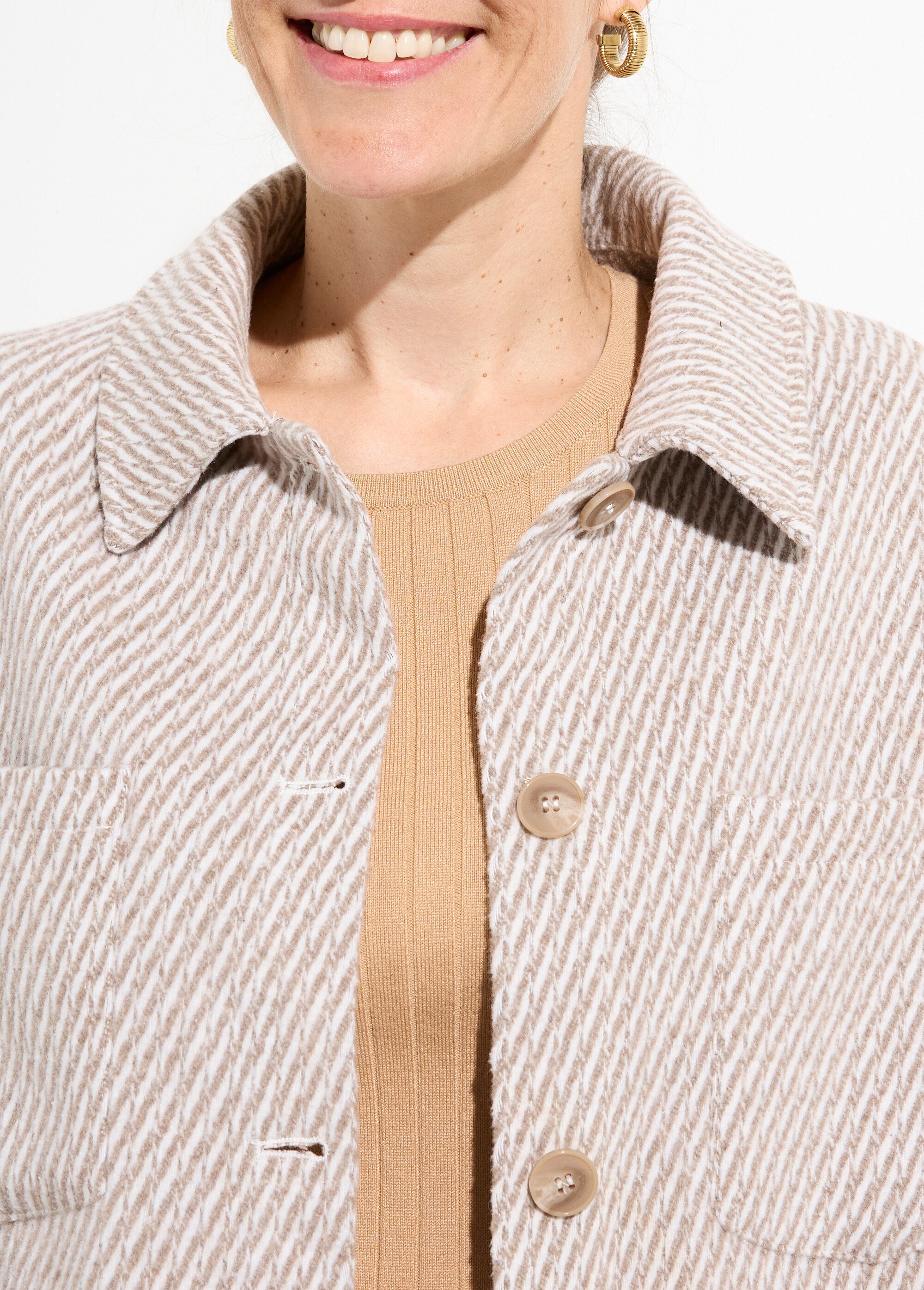 Surchemise en jacquard fantaisie