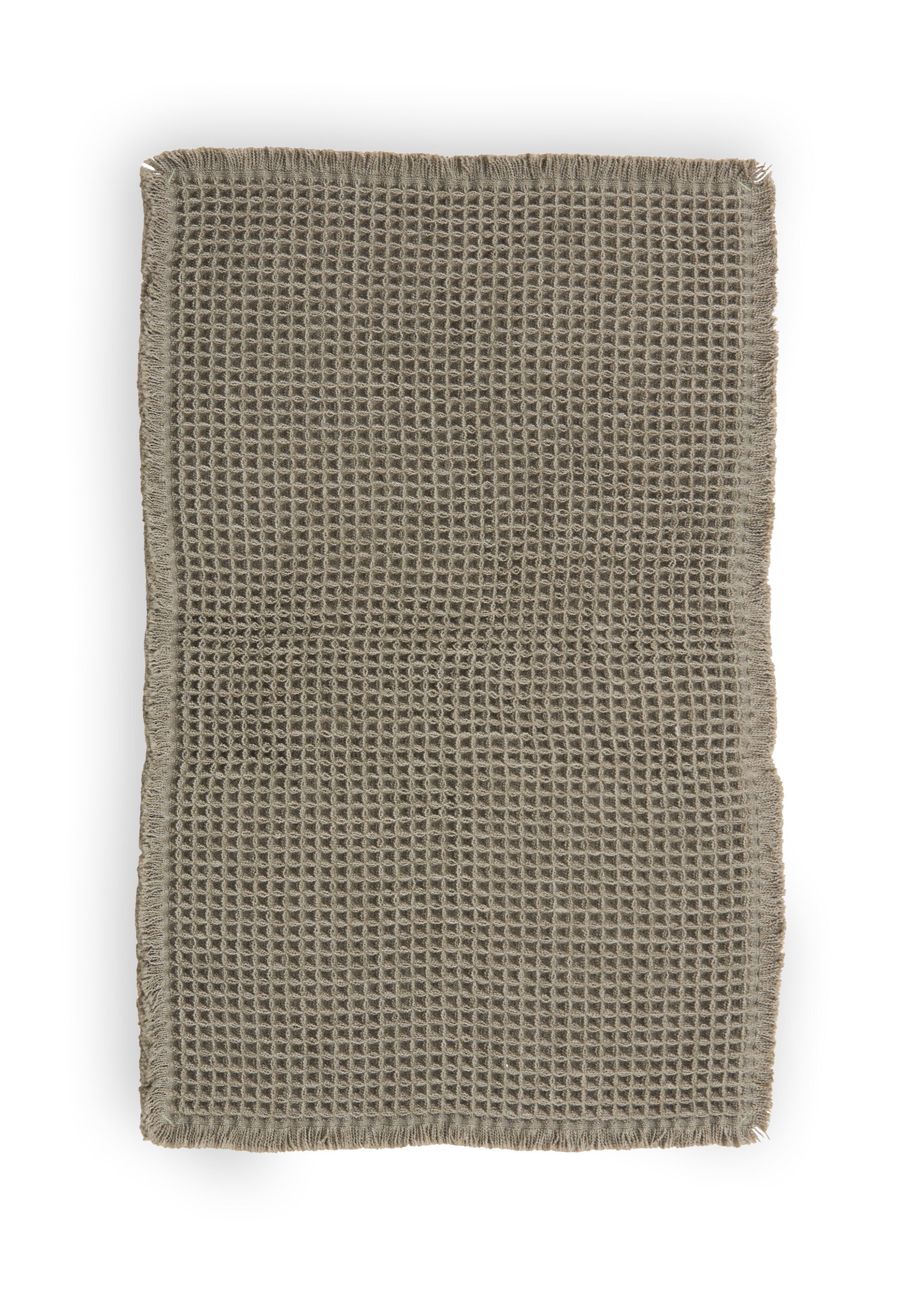 Tapis de bain absorbant façon nid d'abeille Vert JJA-206936A FA1