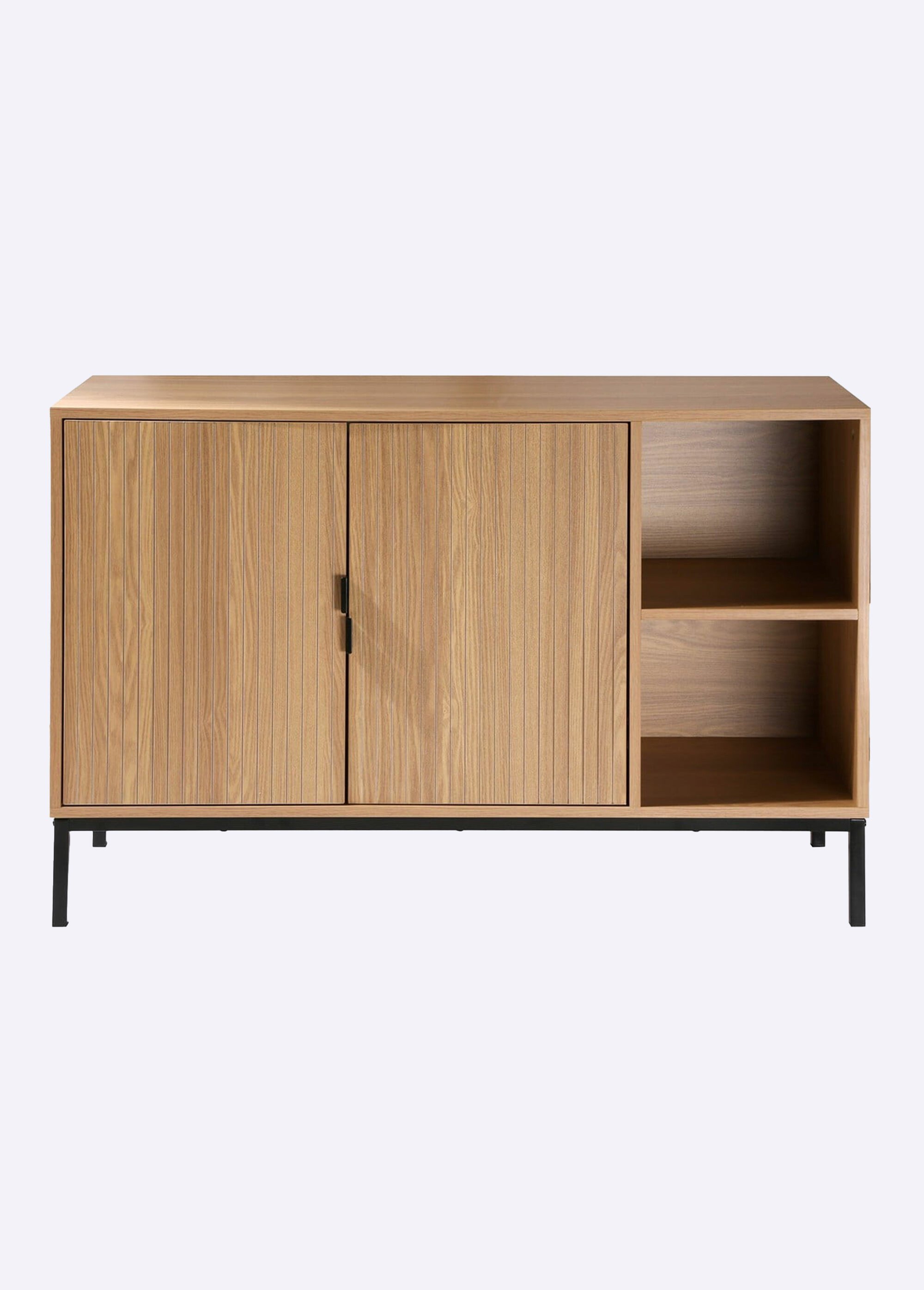 TARA Buffet strié 2 portes + 2 niches