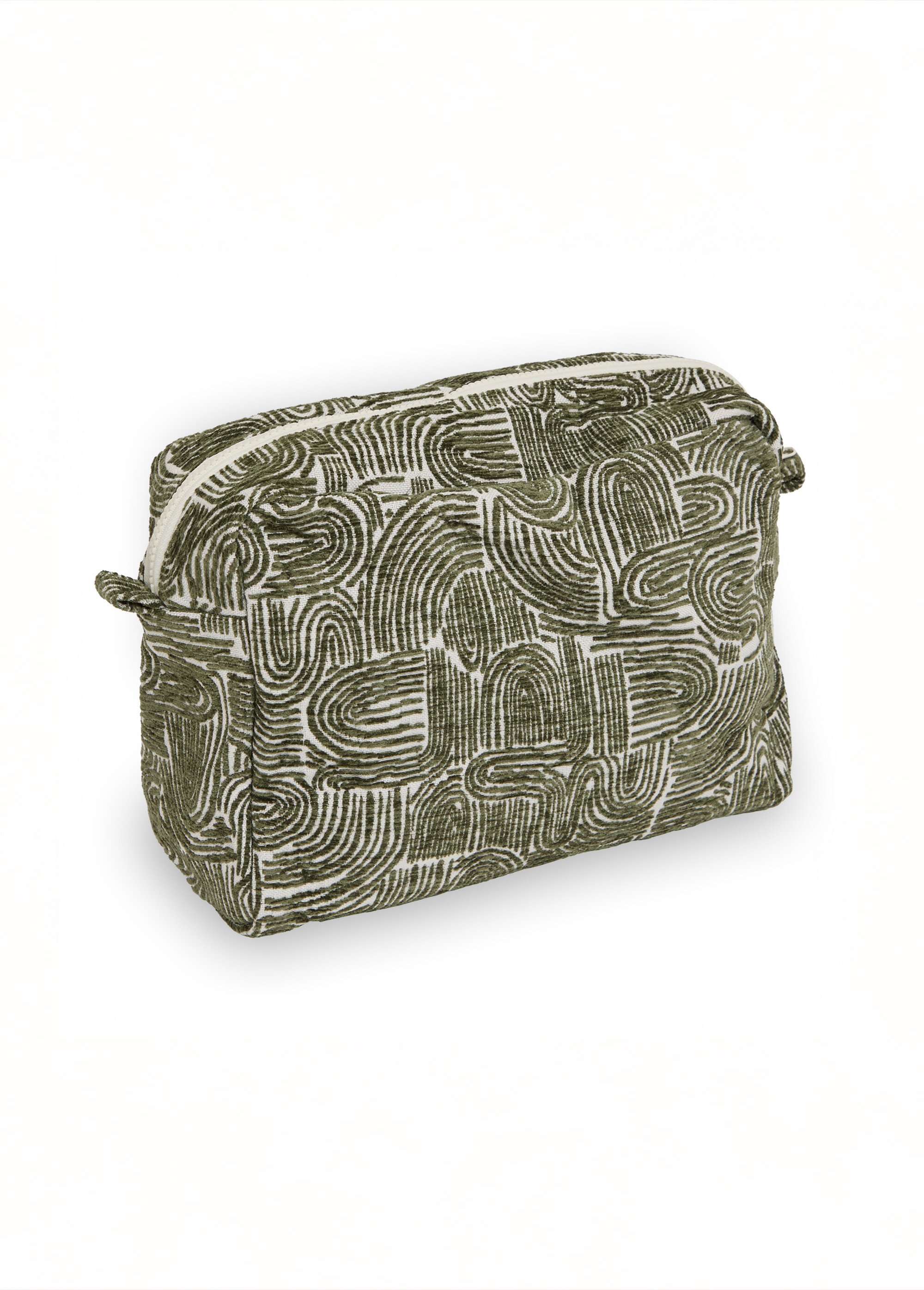 Trousse de toilette en tissu  texturé