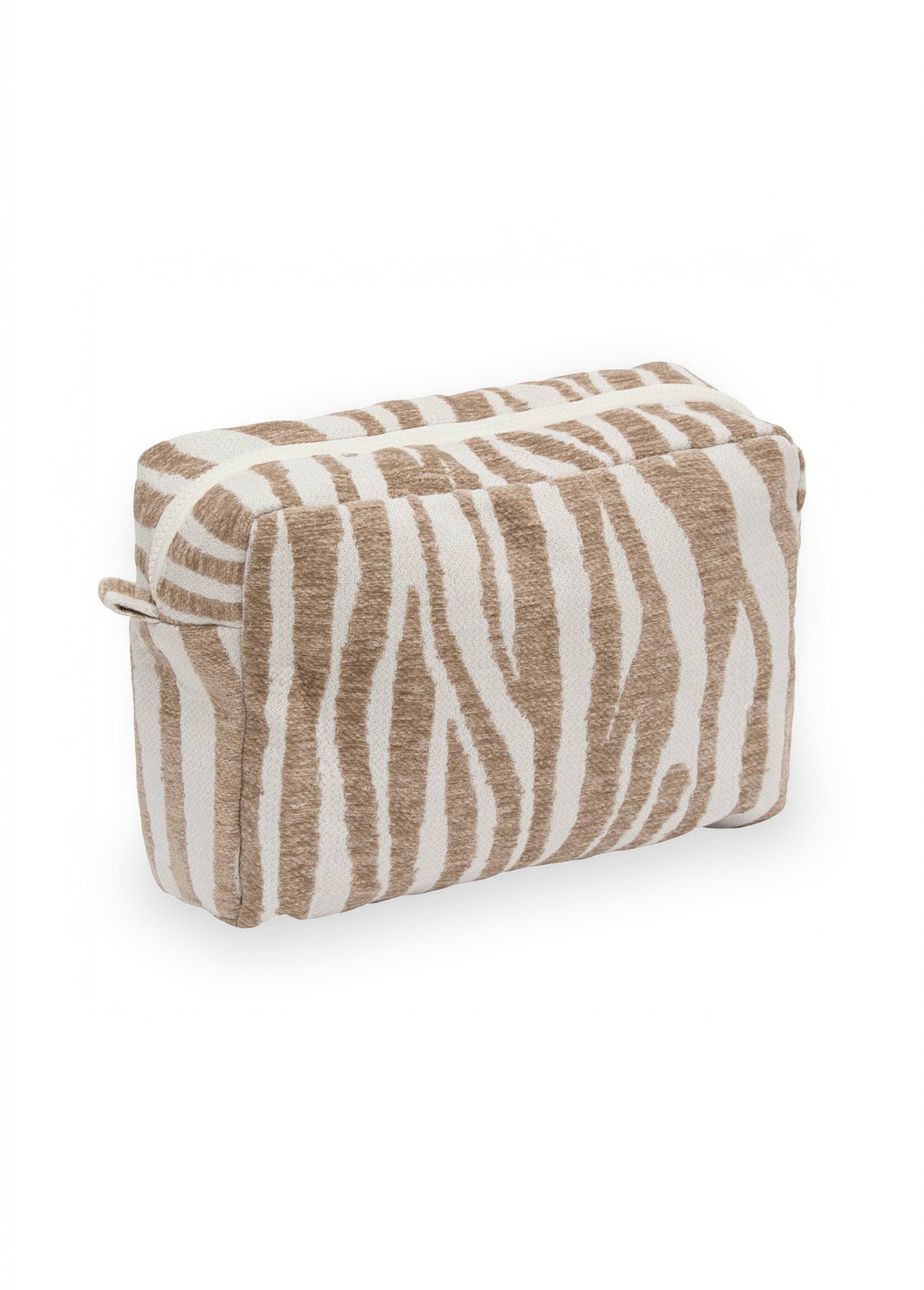 Trousse de toilette en tissu  texturé