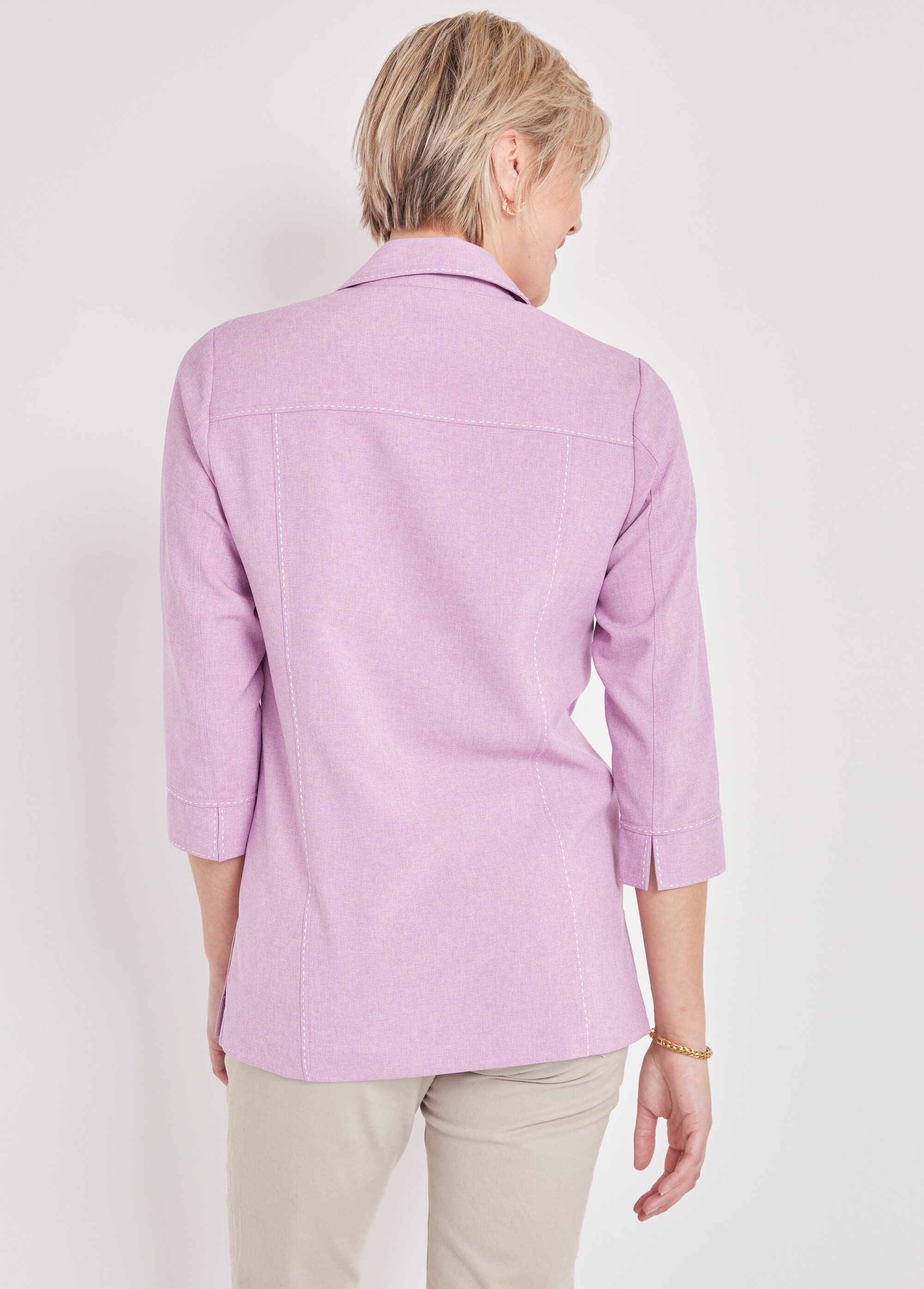 Veste longue boutonnée