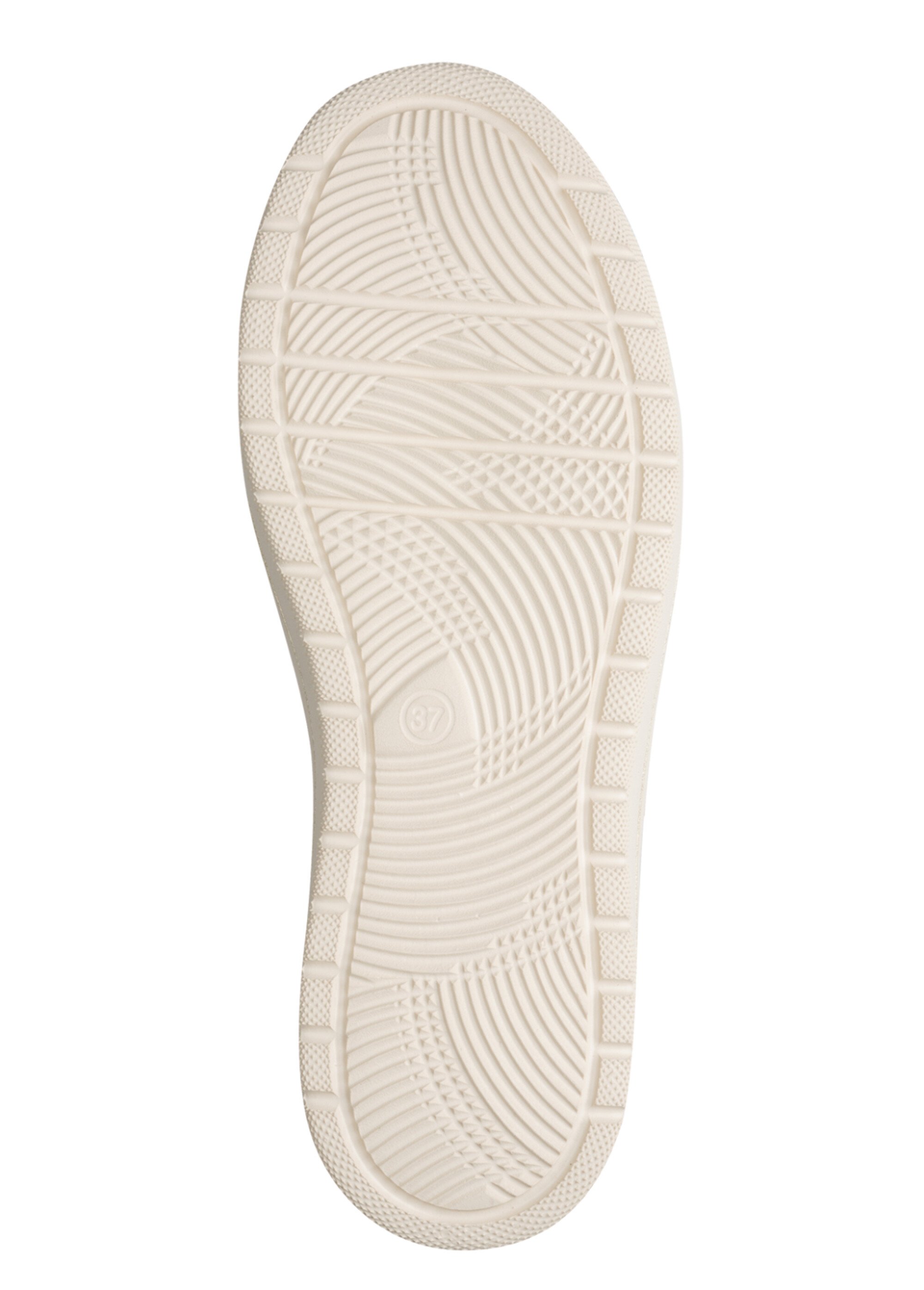 Baskets confortables à lacets élastiqués Femme Beige JAN-82377046 UN1