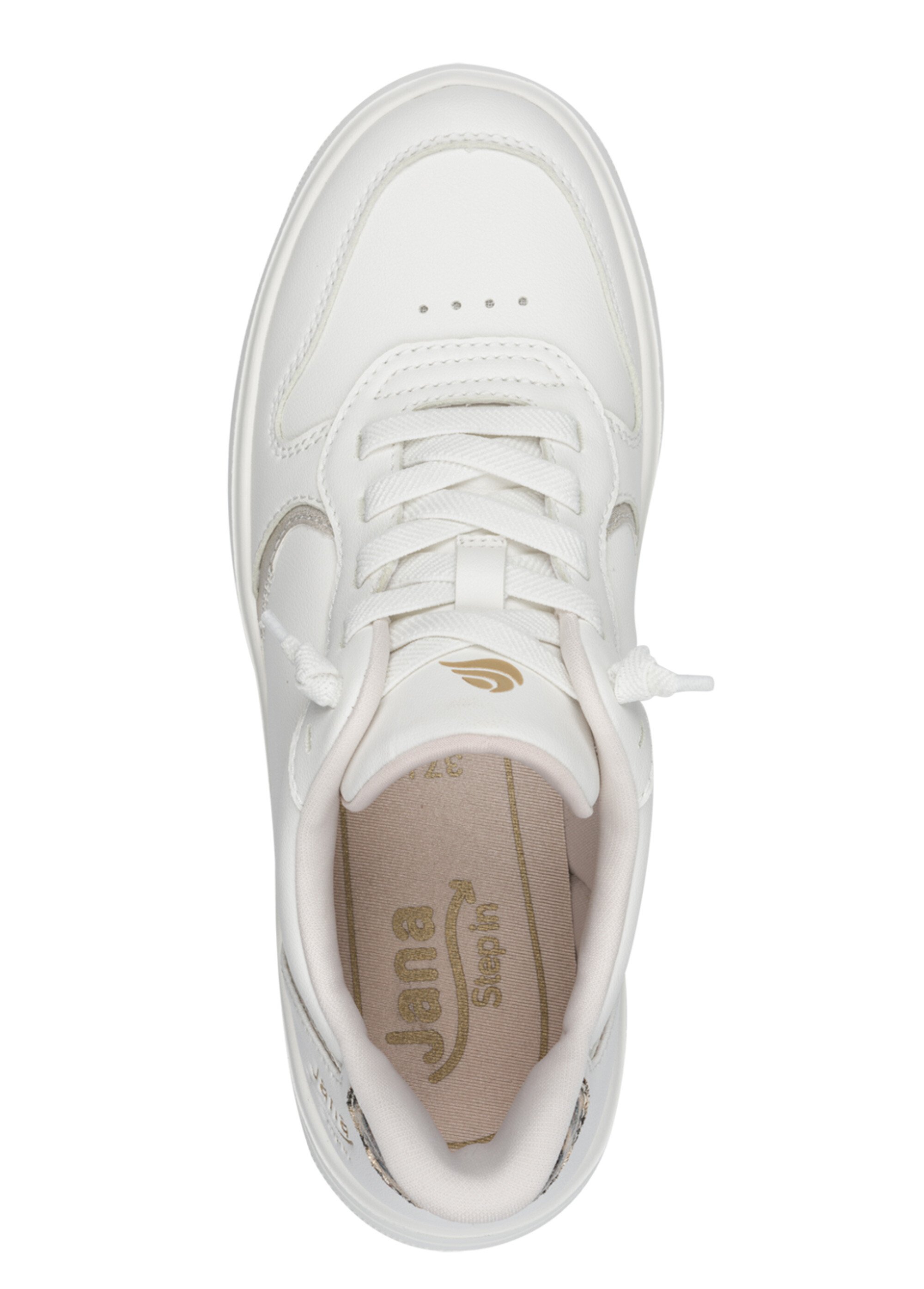 Baskets tendance avec détails léopard Femme Blanc JAN-82377946 OV1