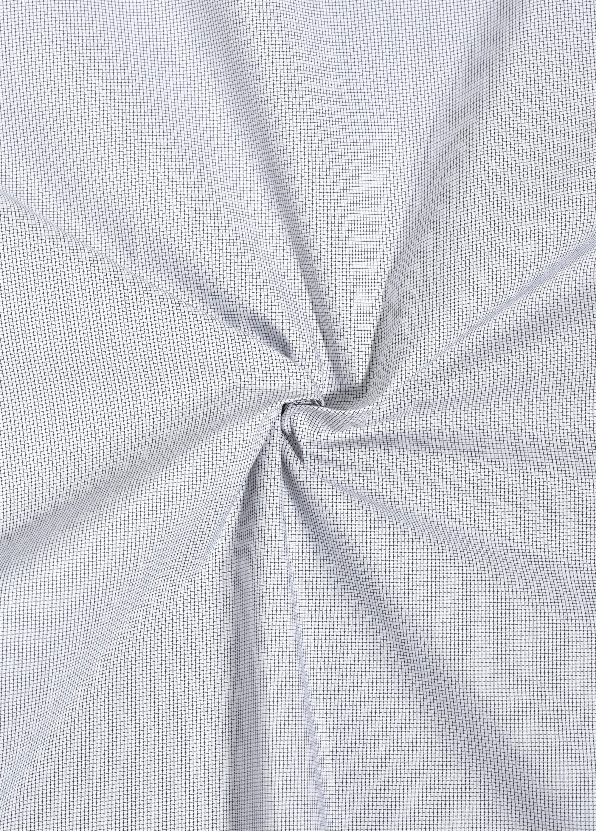 Coupon tissu habillement, micro carreaux NOIR COT142220 FA1