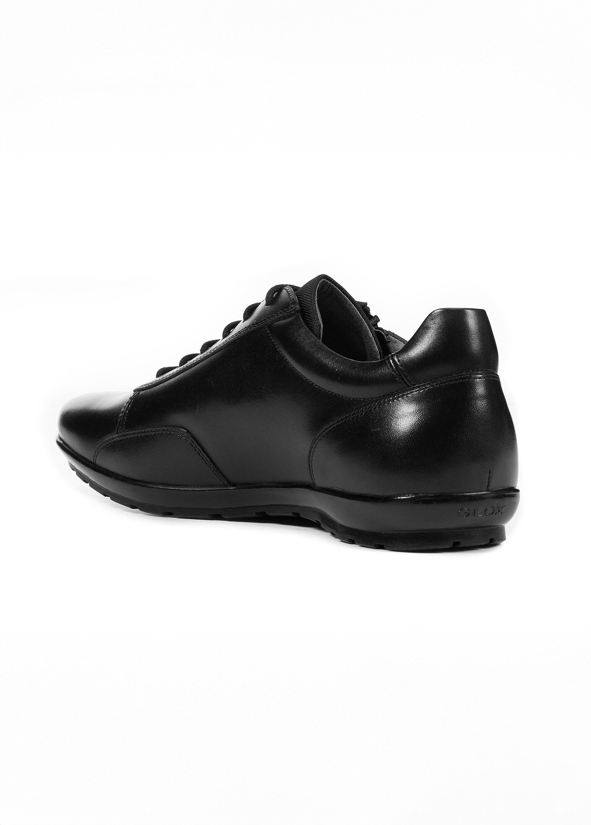 Derbys en cuir tendance à lacets Homme Noir GEO-U74A5A DO1
