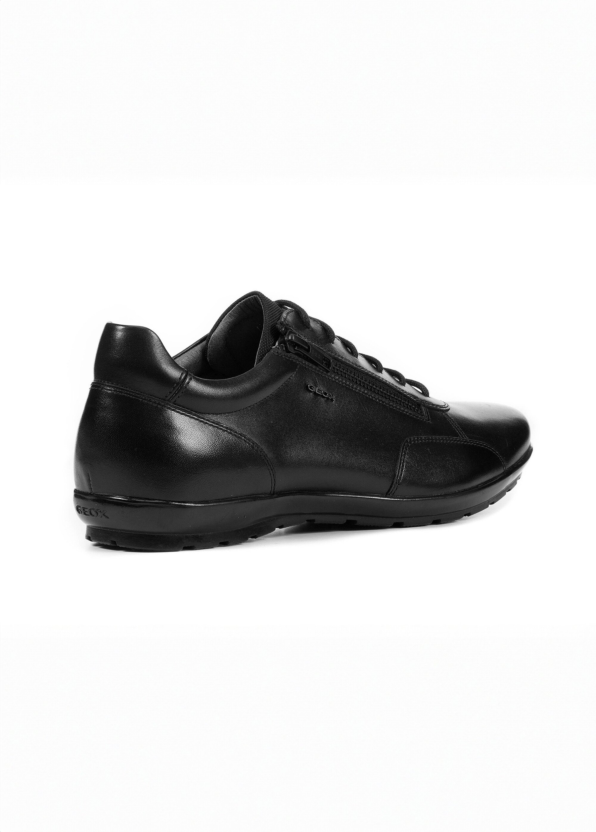 Derbys en cuir tendance à lacets Homme Noir GEO-U74A5A DO2