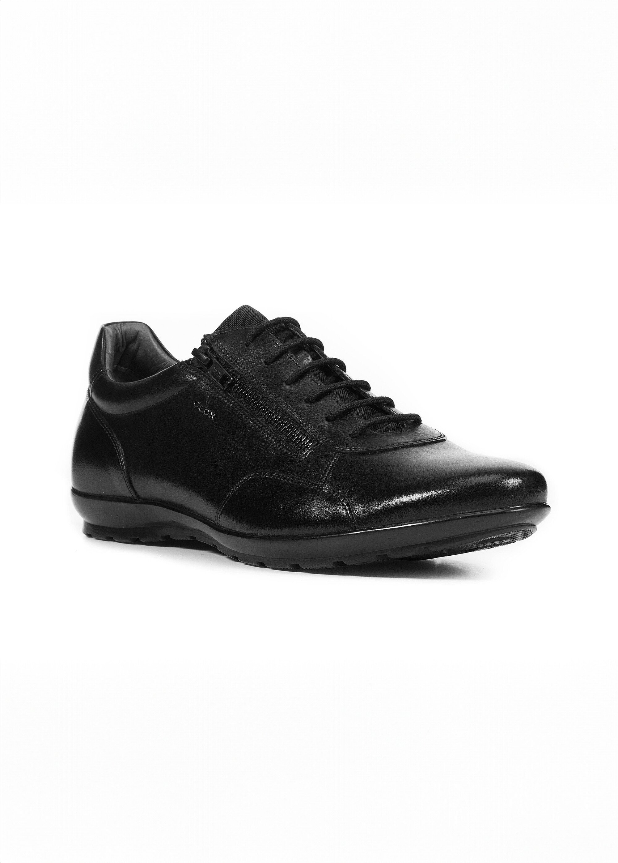 Derbys en cuir tendance à lacets Homme Noir GEO-U74A5A FA1