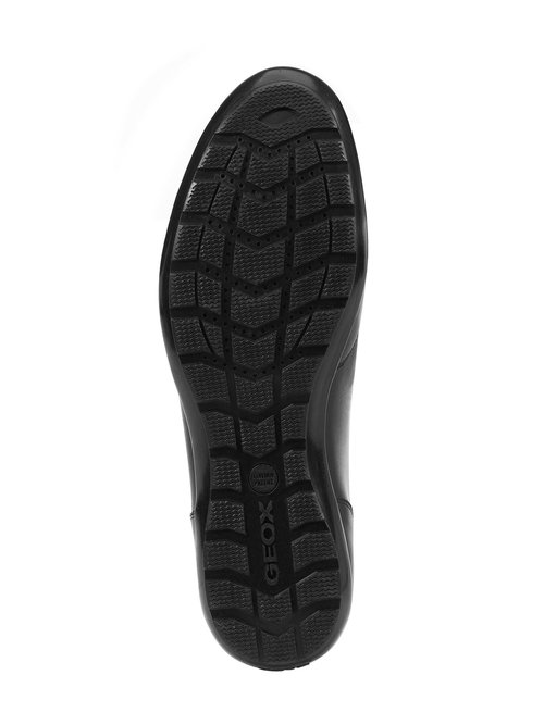 Derbys en cuir tendance à lacets Homme Noir GEO-U74A5A UN1