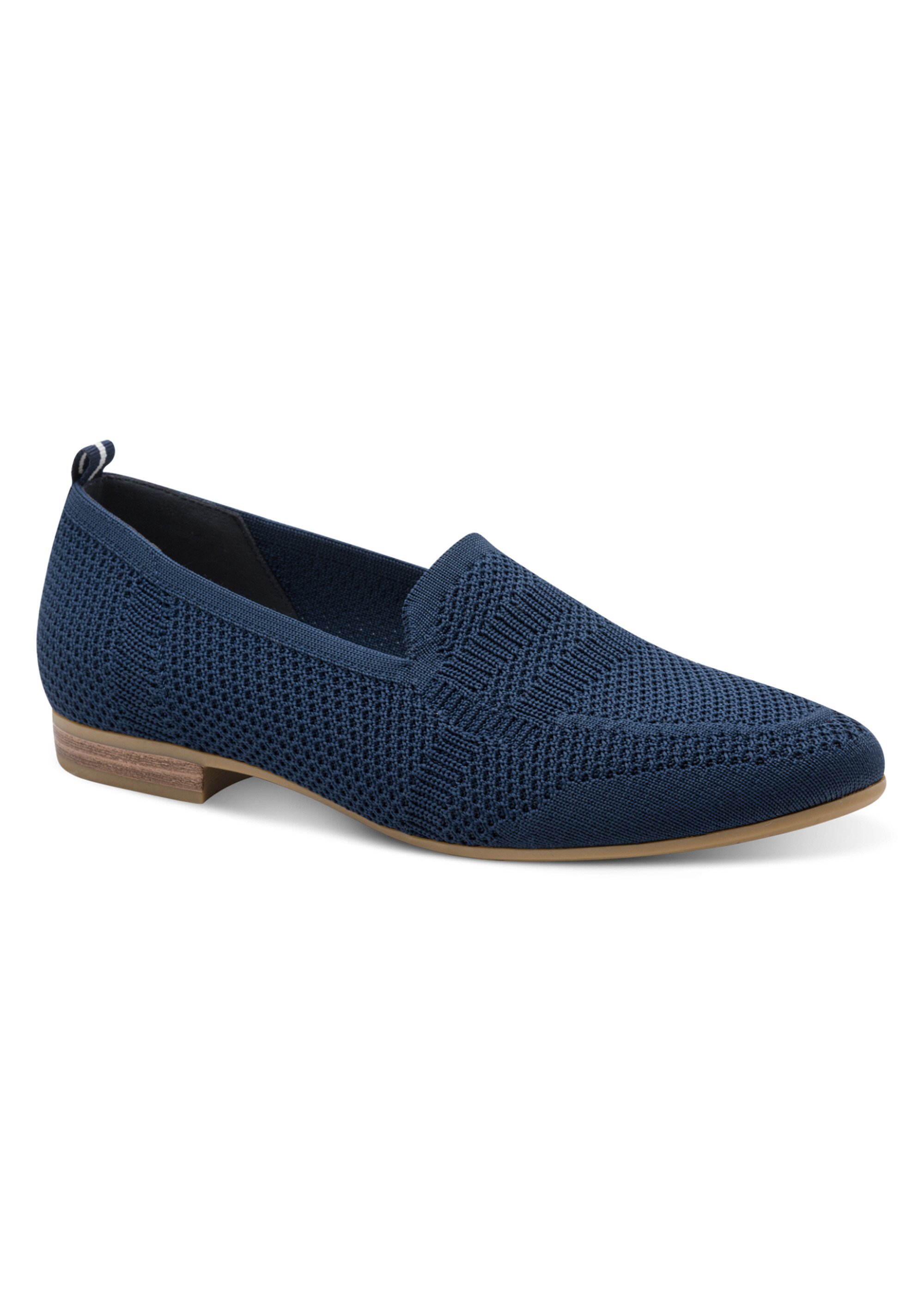 Mocassins sportswear chic en maille mesh Femme Bleu JAN-82426642 FA1