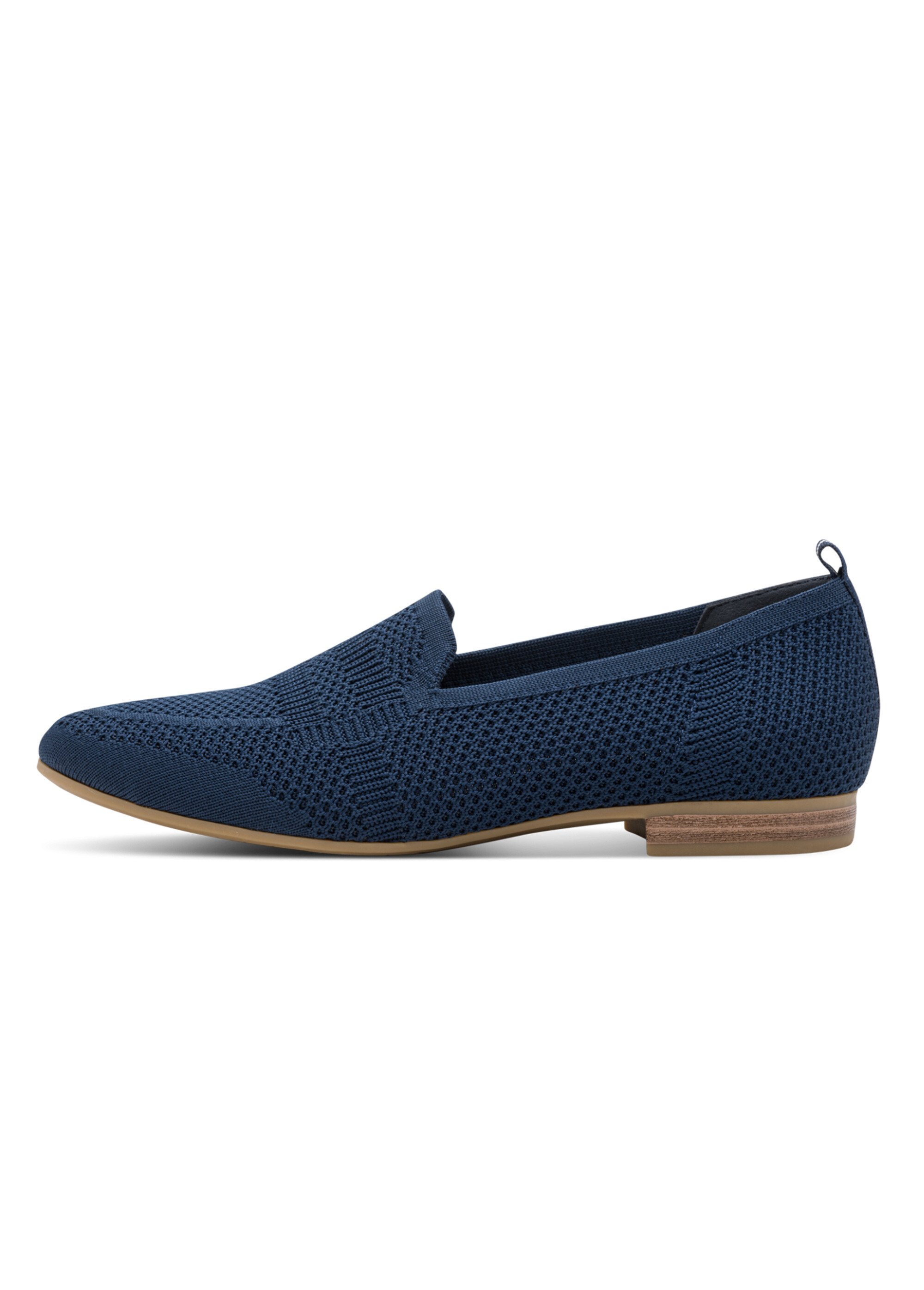 Mocassins sportswear chic en maille mesh Femme Bleu JAN-82426642 GA1