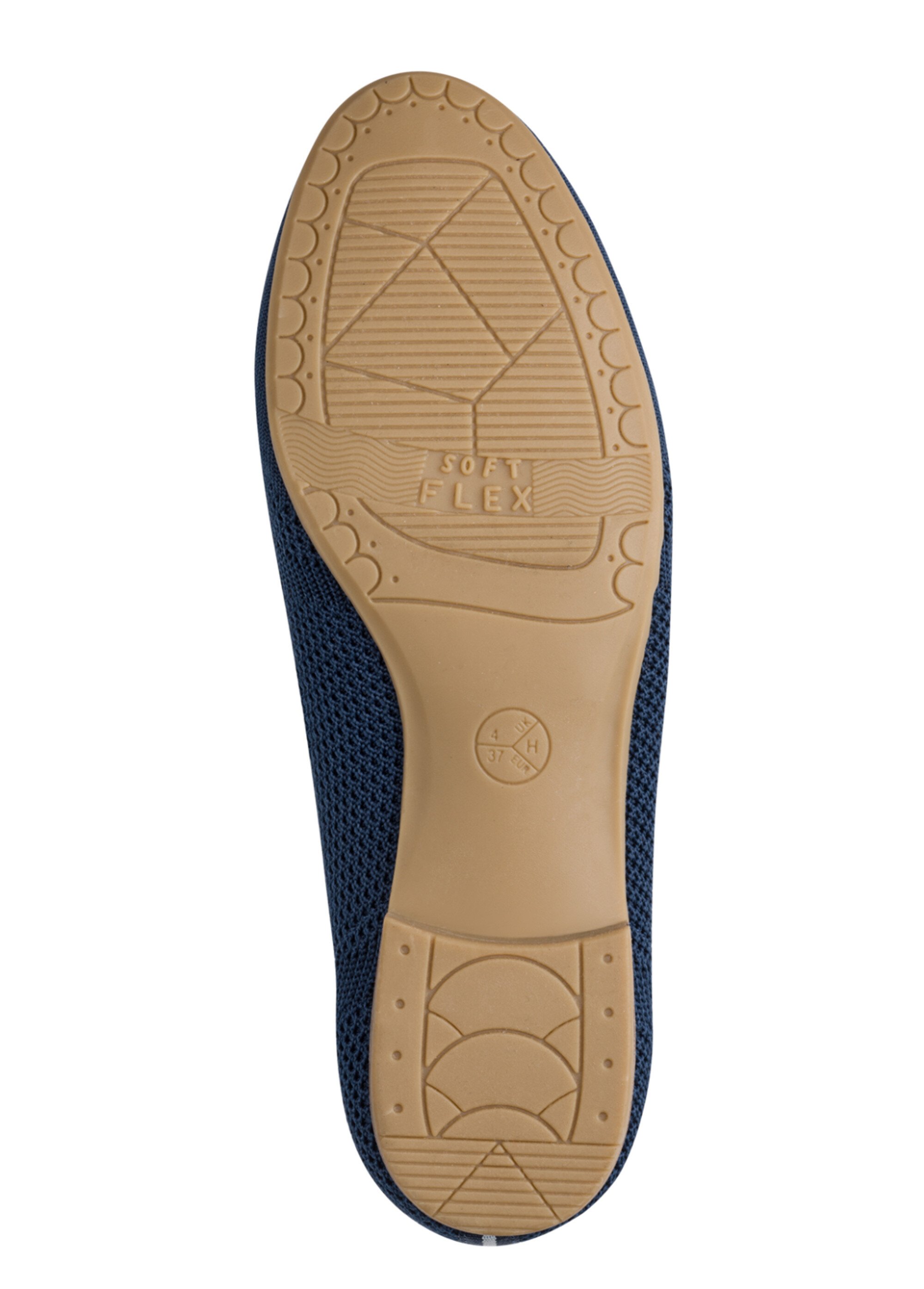 Mocassins sportswear chic en maille mesh Femme Bleu JAN-82426642 UN1