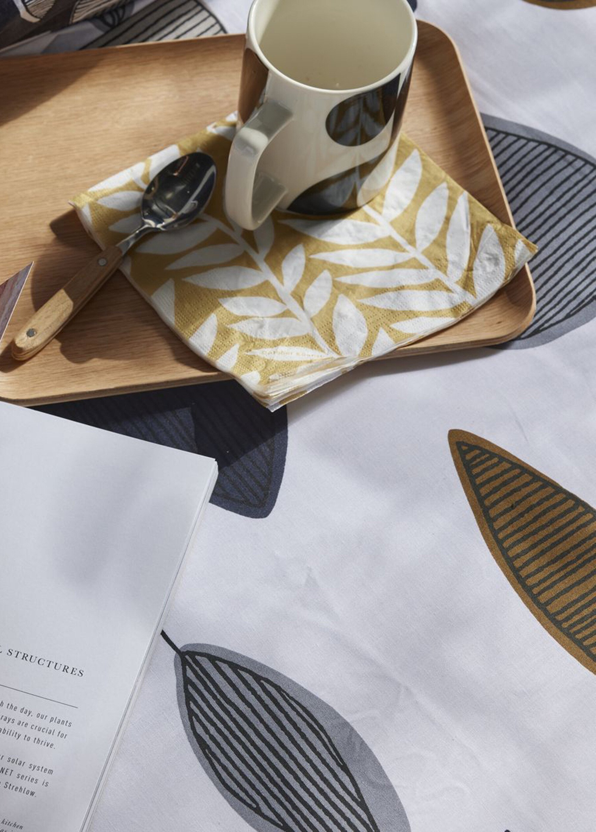 Parure pur coton 240 x 220cm, Arbres Blanc ML-MAWI124258 DE2