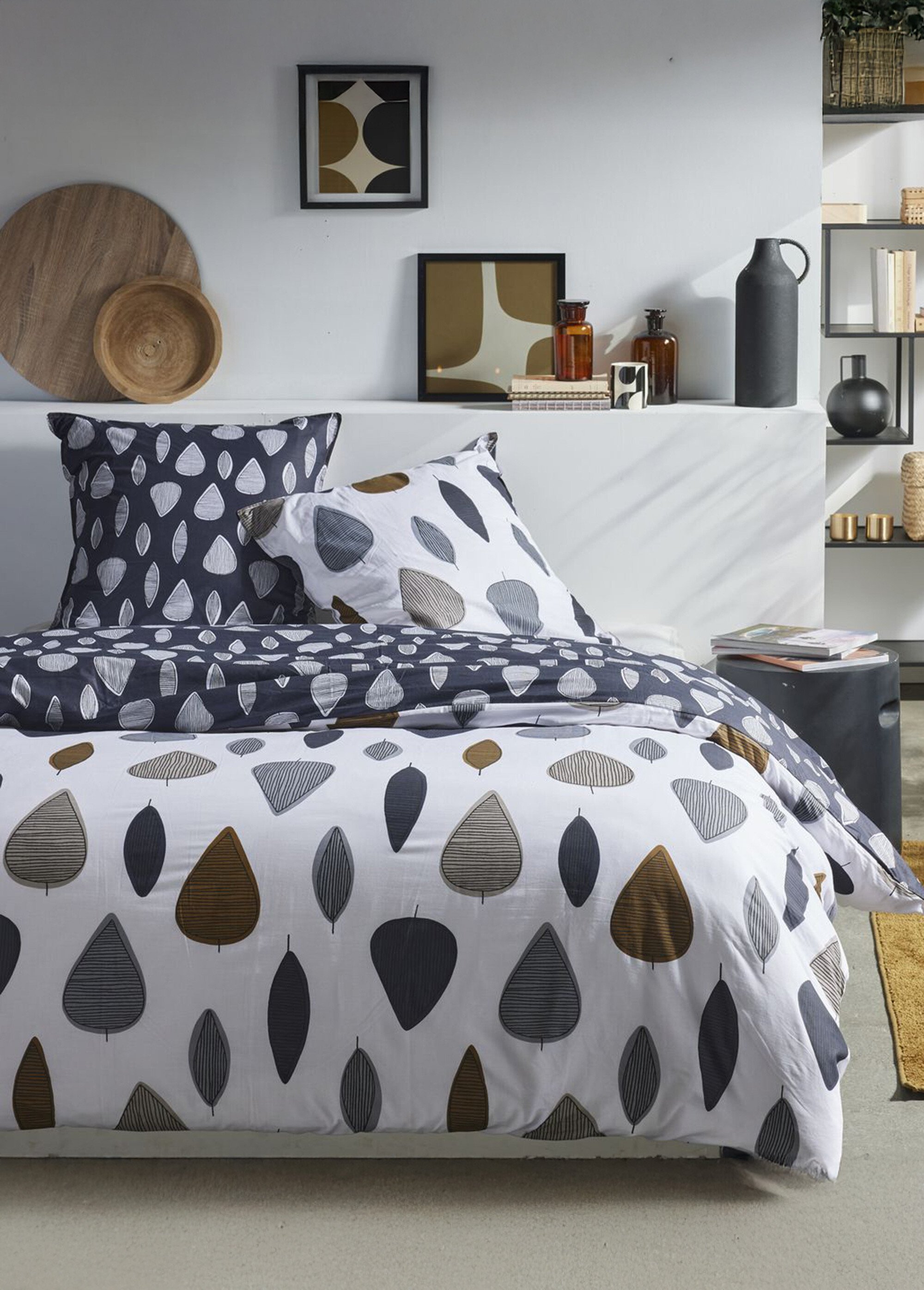 Parure pur coton 240 x 220cm, Arbres Blanc ML-MAWI124258 FA1