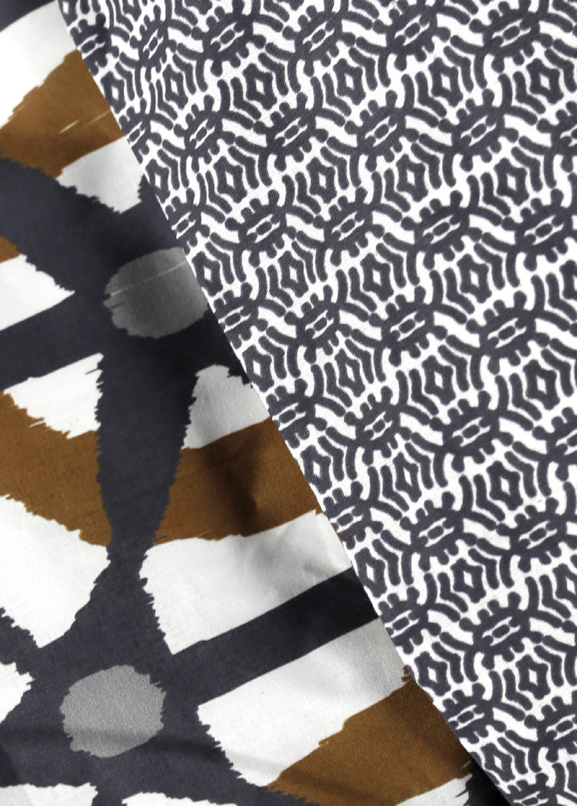 Parure pur coton 240 x 220cm, Hexagone Gris ML-MAWI108888 DE2