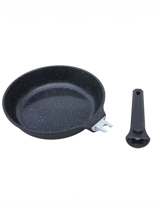 Poêle 24cm céramique tous feux antiadhésive Alizée Noir 9031306 FA2