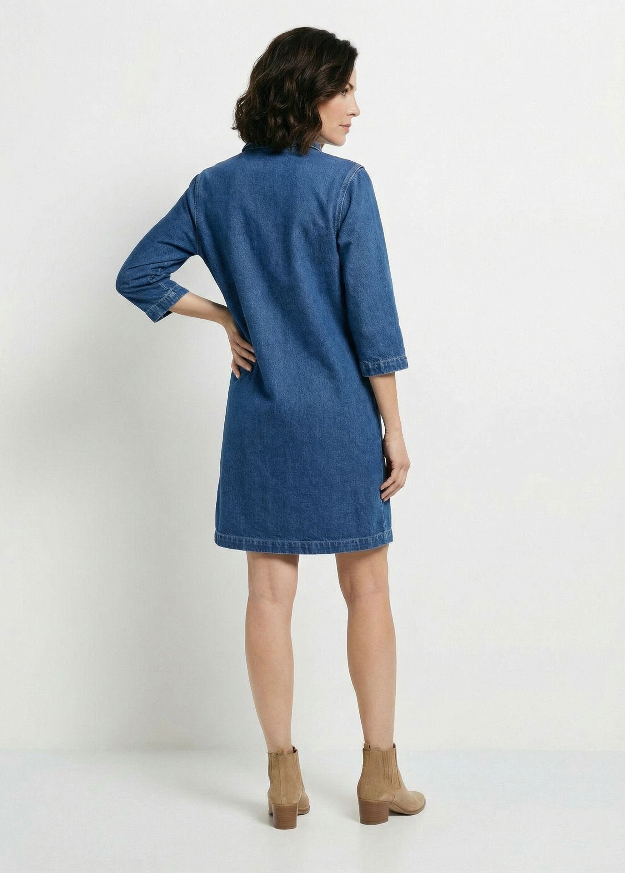 Robe droite courte en jean Femme BLEU DENIM ELYRIA DO1